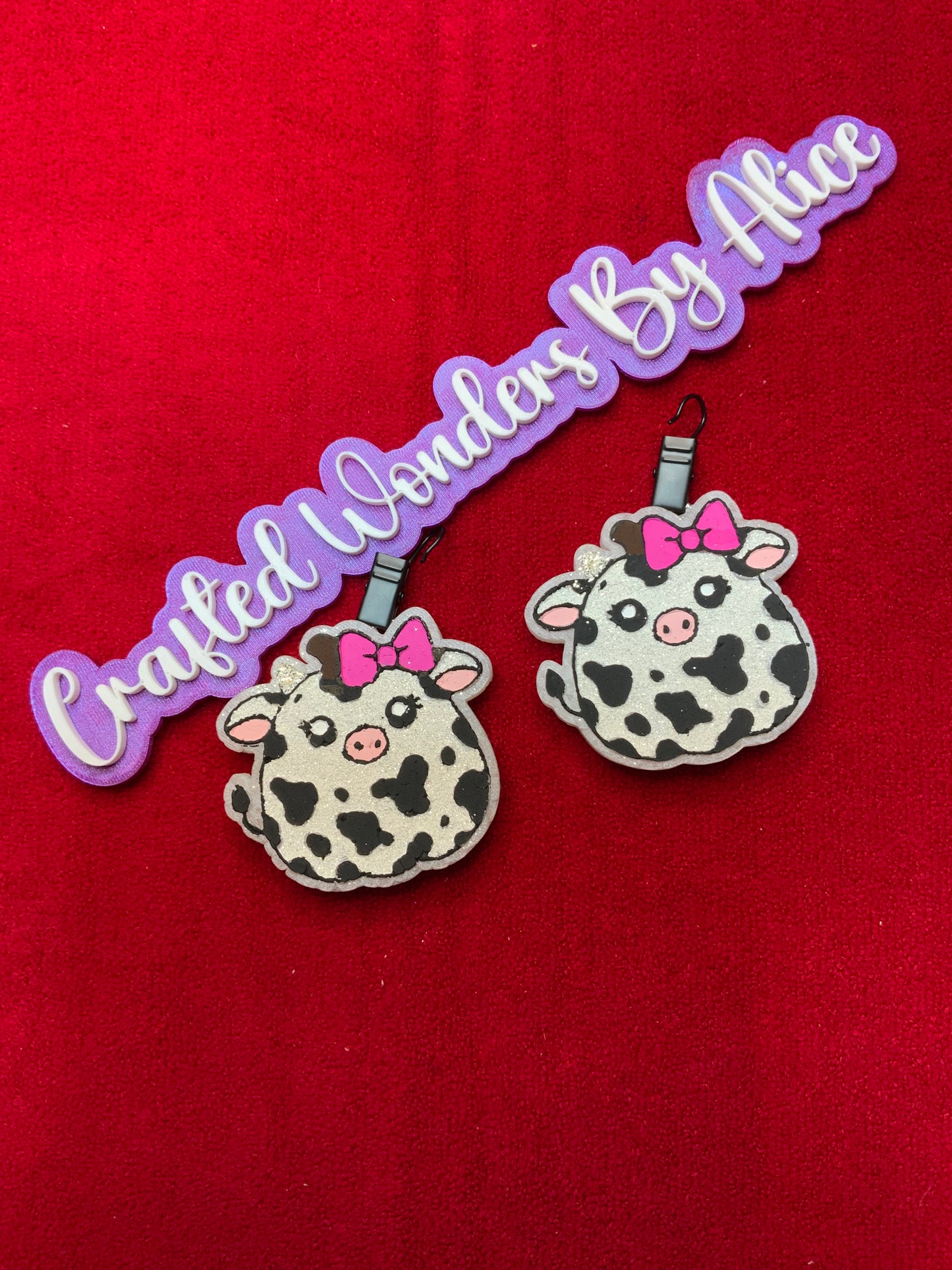 MTO {Cow Pumpkin Vent Clips} Freshie