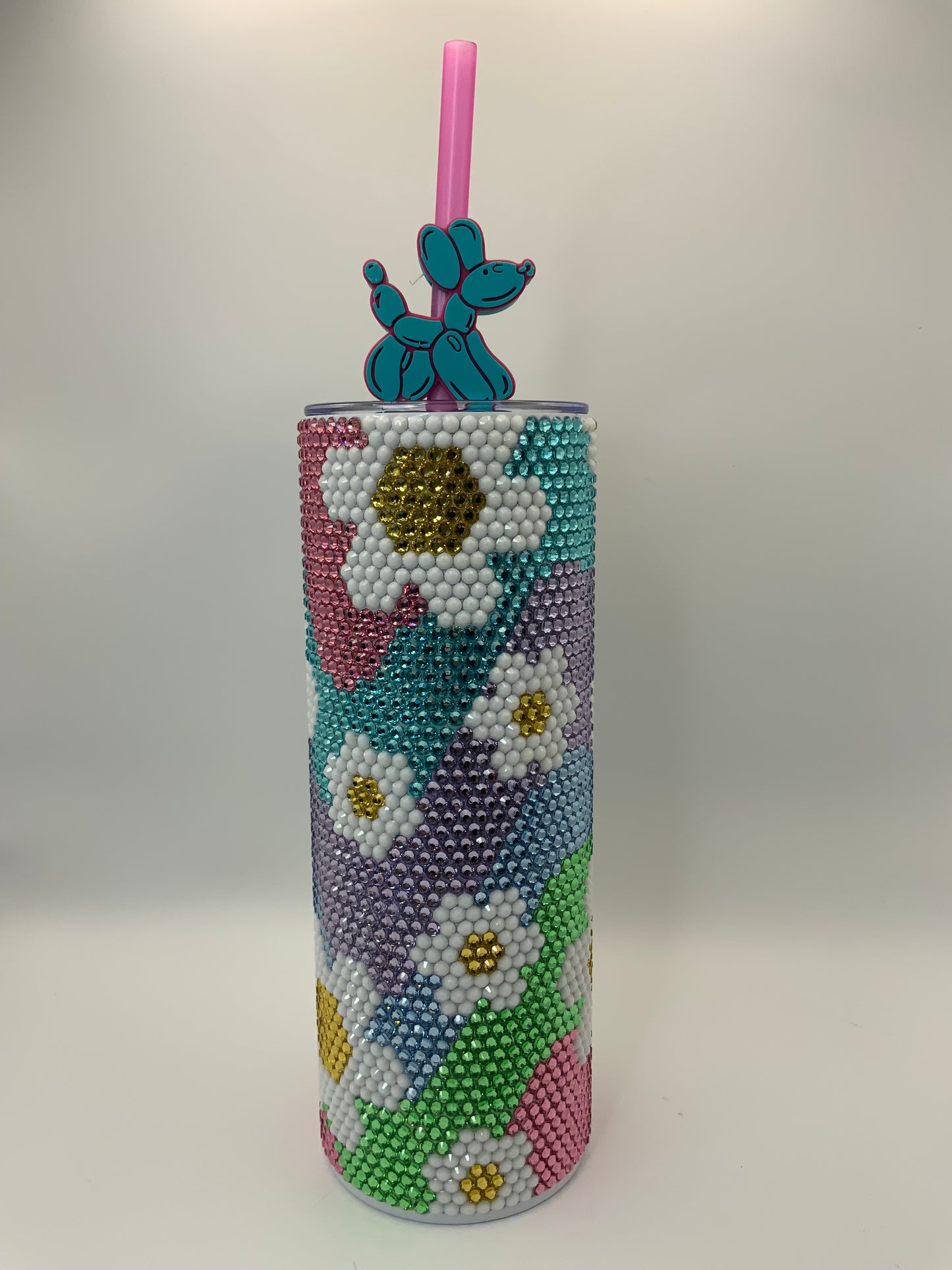 RTS {Rhinestone Daisy} 20 oz Skinny