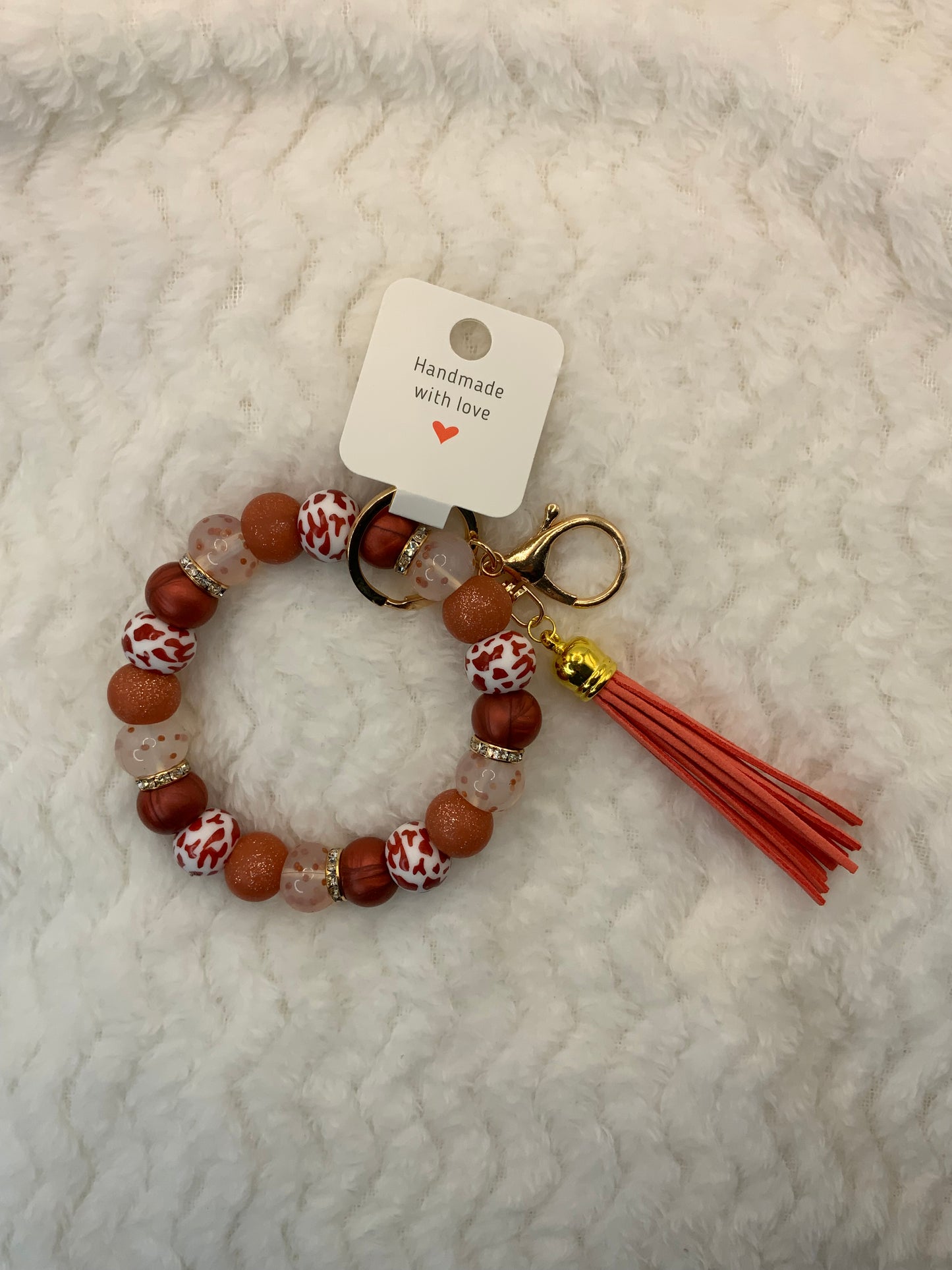 RTS {Texas Cow Print Wristlet}