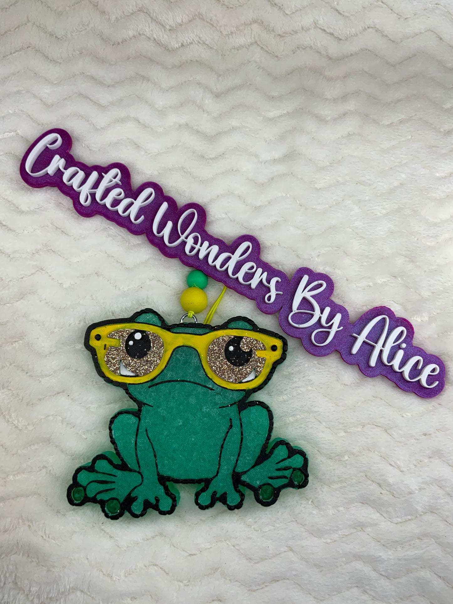 MTO {Frog With Glasses} Freshie