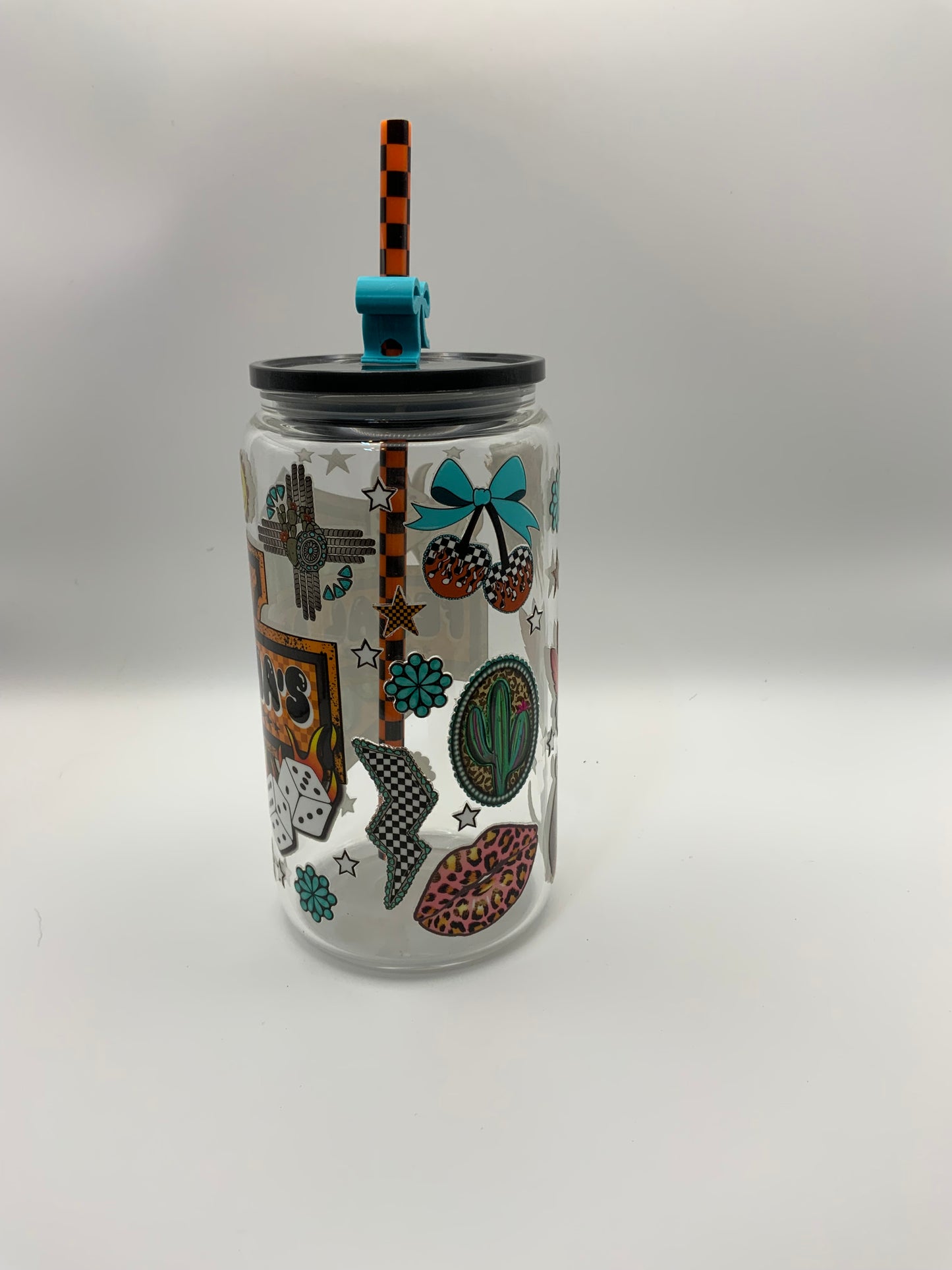 RTS Glass Can {Feral Mama} 16 oz