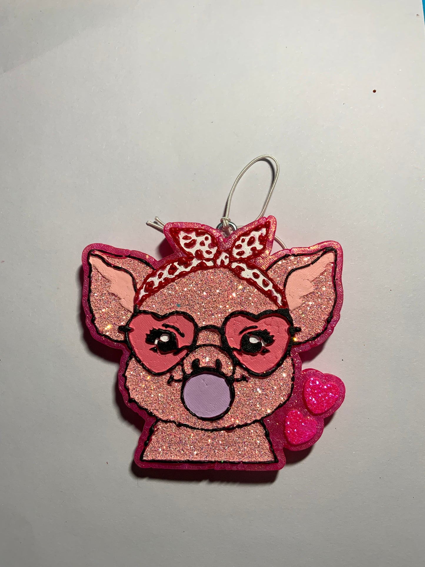 MTO {Pig Heart Glasses} Freshie