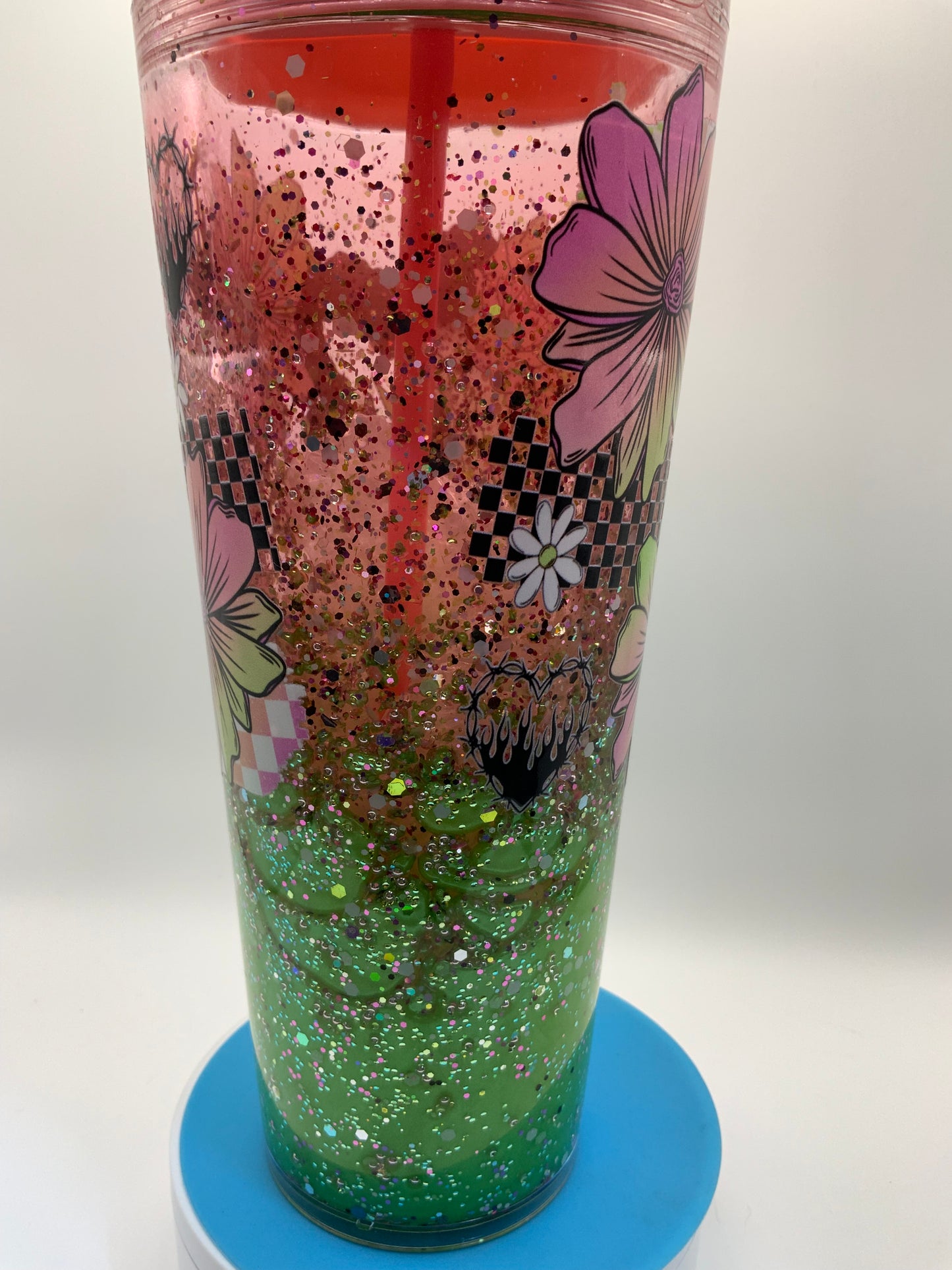 RTS {Should Have Come With A warning} 24 oz Lava Snow Globe Cup