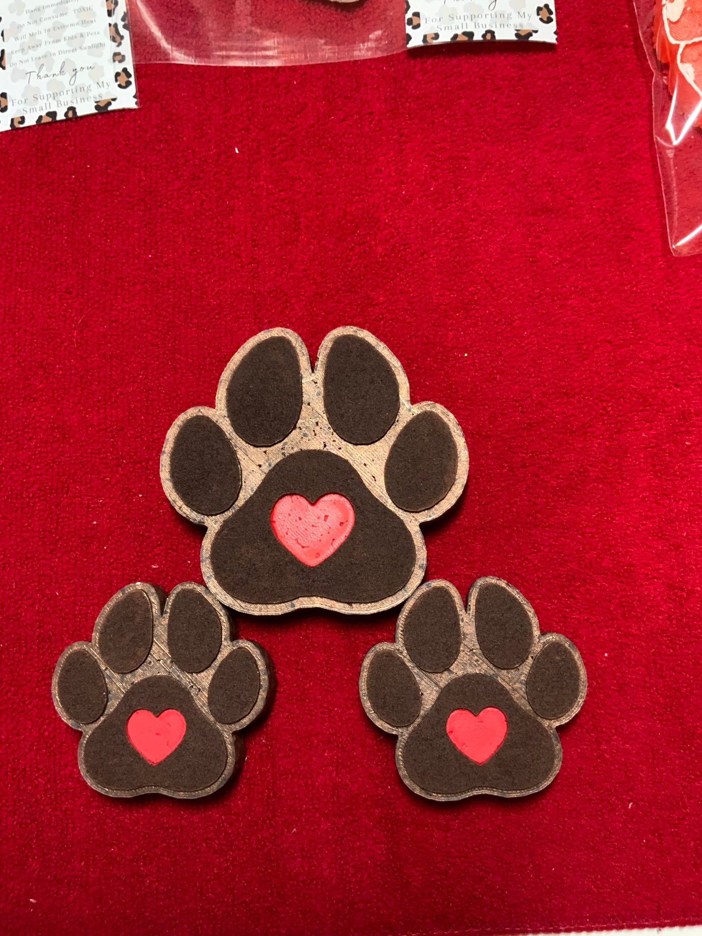 MTO {Dog Paw Vent Clip Set} Freshie