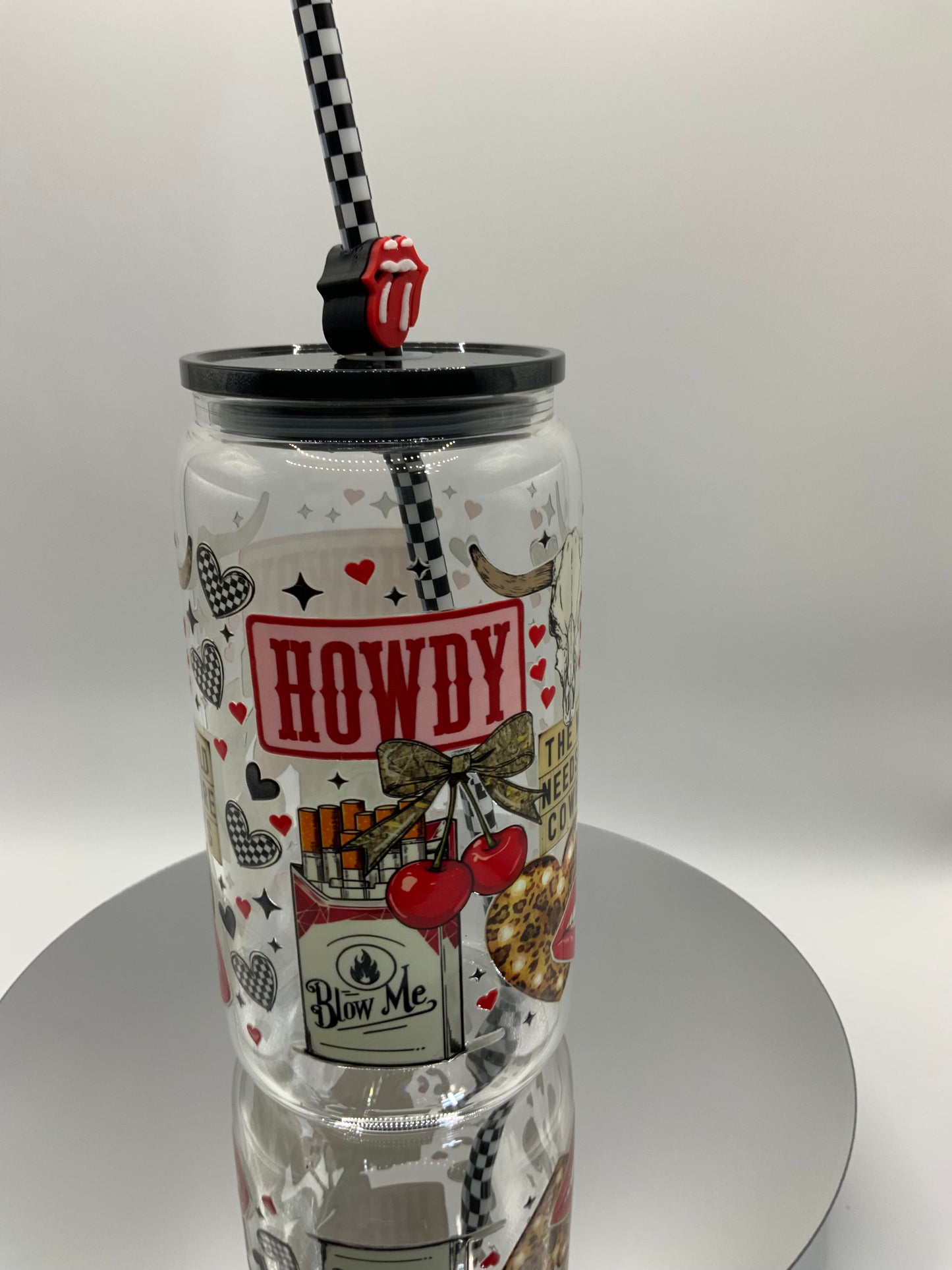RTS {Howdy} 16 oz Glass Cup