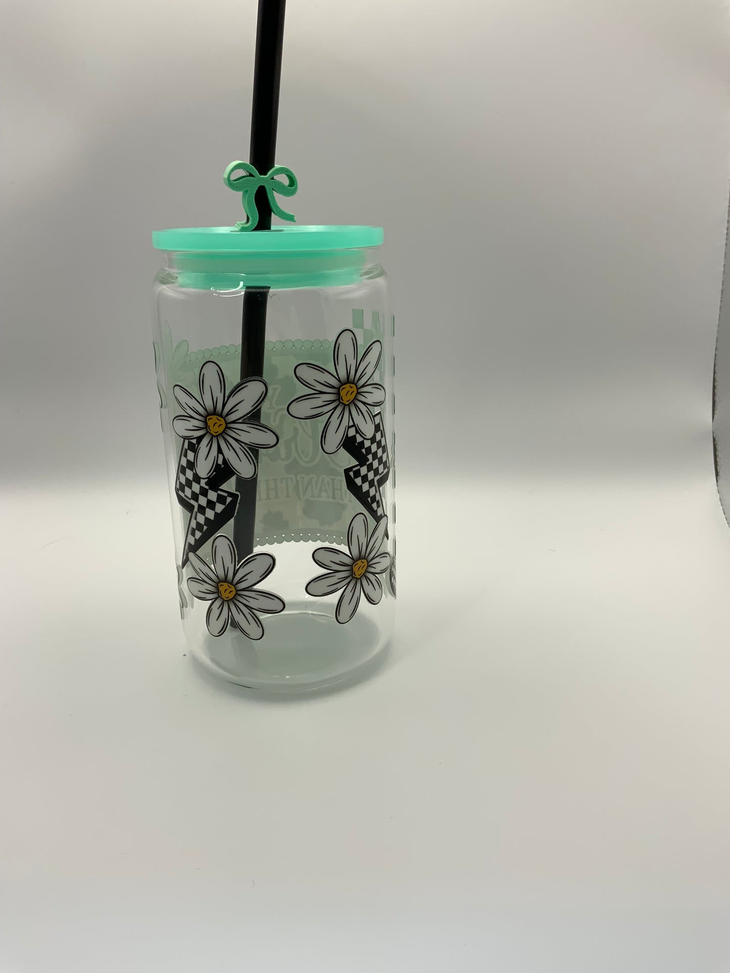 RTS Glass Can {You Are Stronger Than The Storm} 16 oz