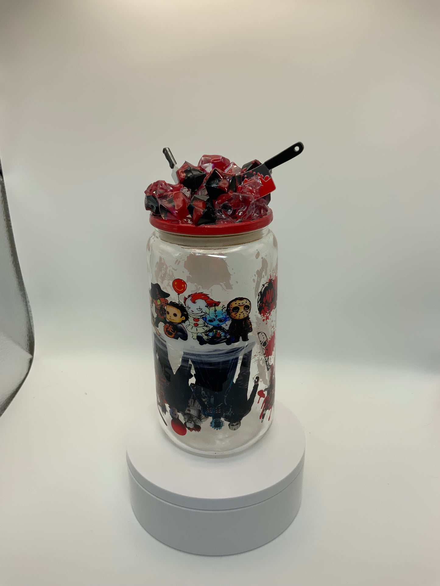 RTS {Halloween Babies} 16 oz Glass Cup