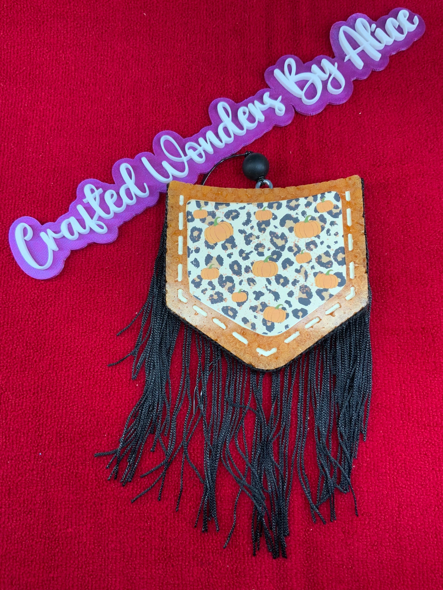 MTO {Leopard Pumpkin Pocket} Freshie - CS