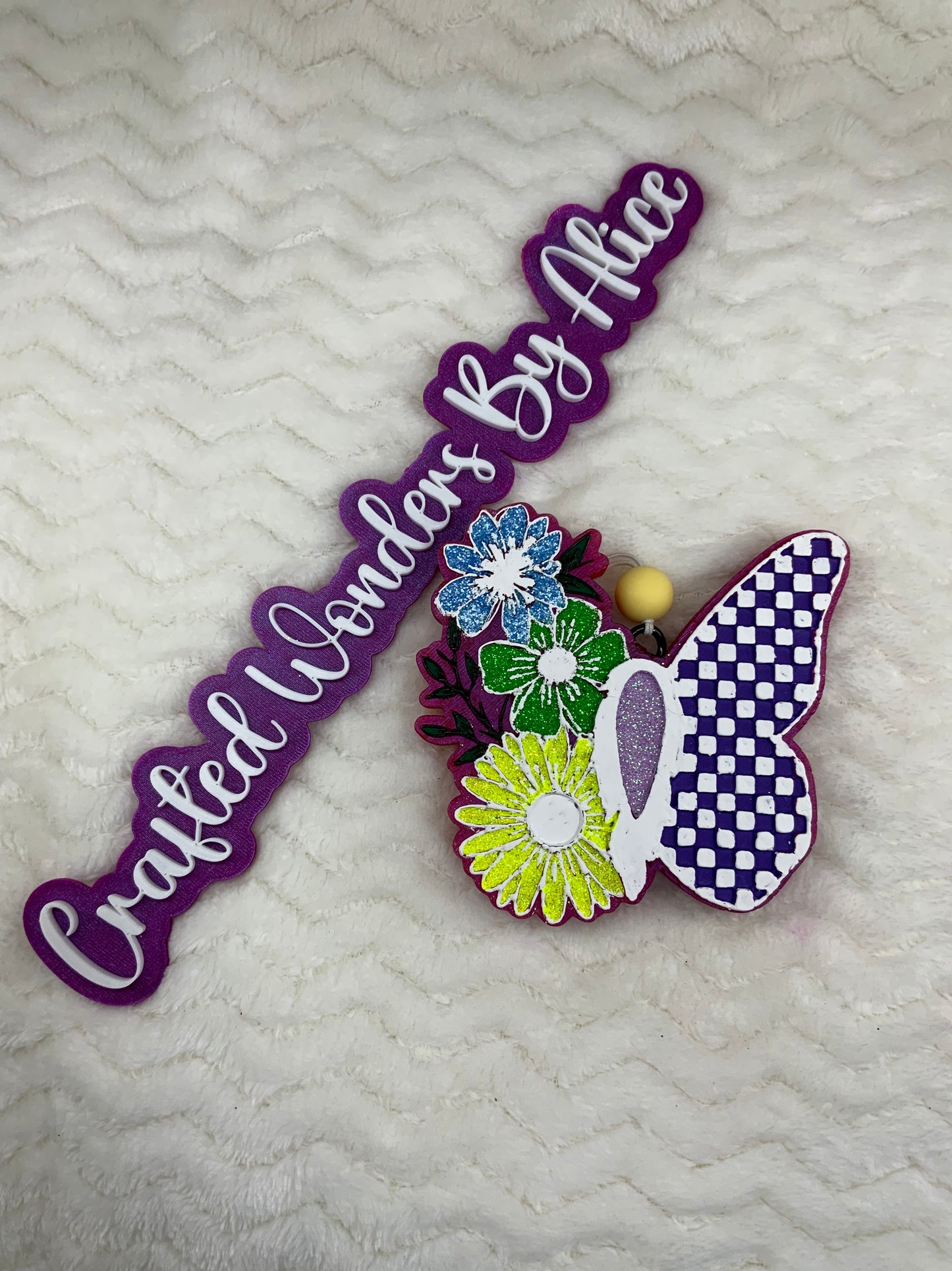 MTO {Butterfly With Flowers} Freshie