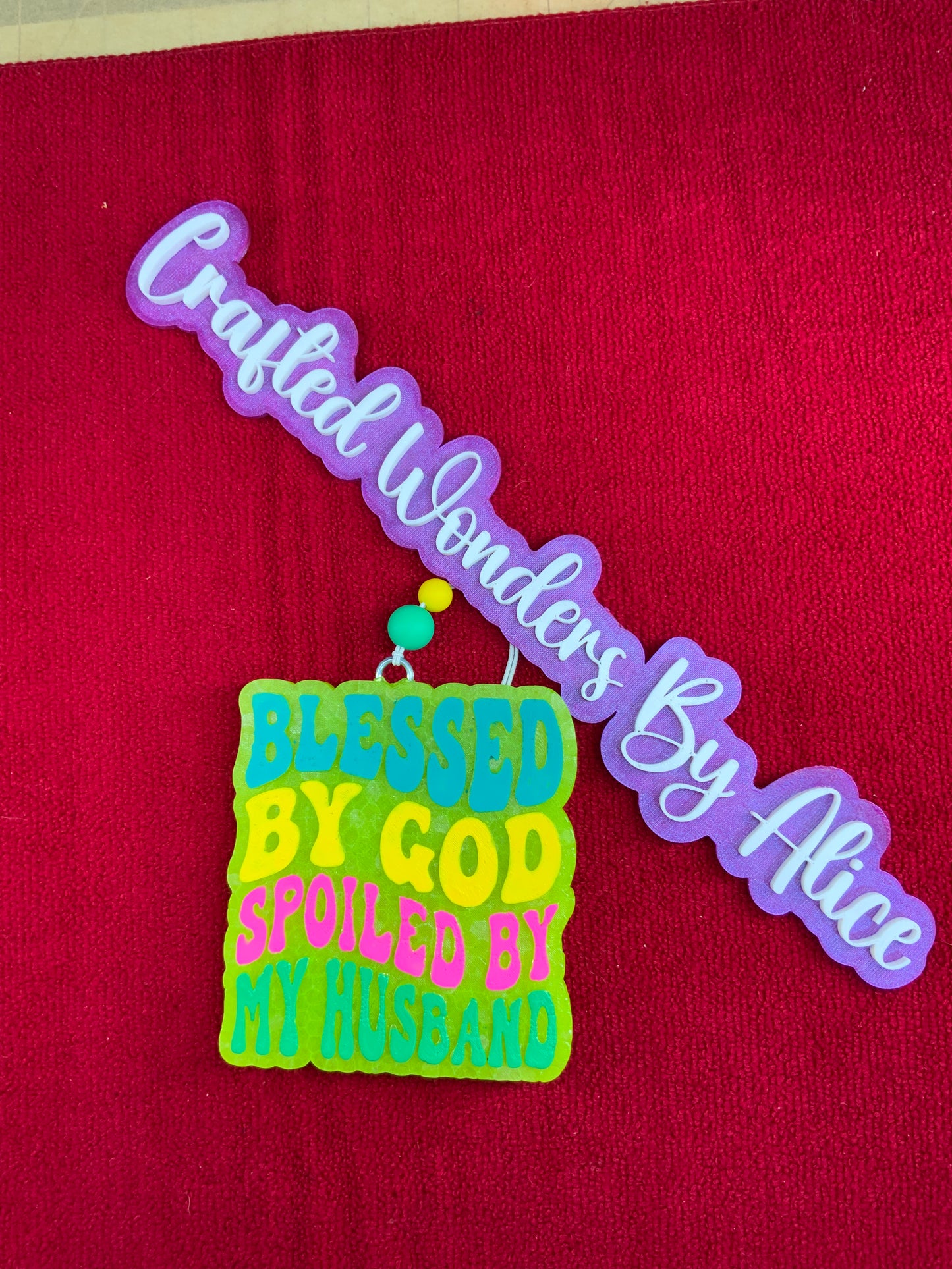 MTO {Blessed By God Spoiled By My Husband } Freshie