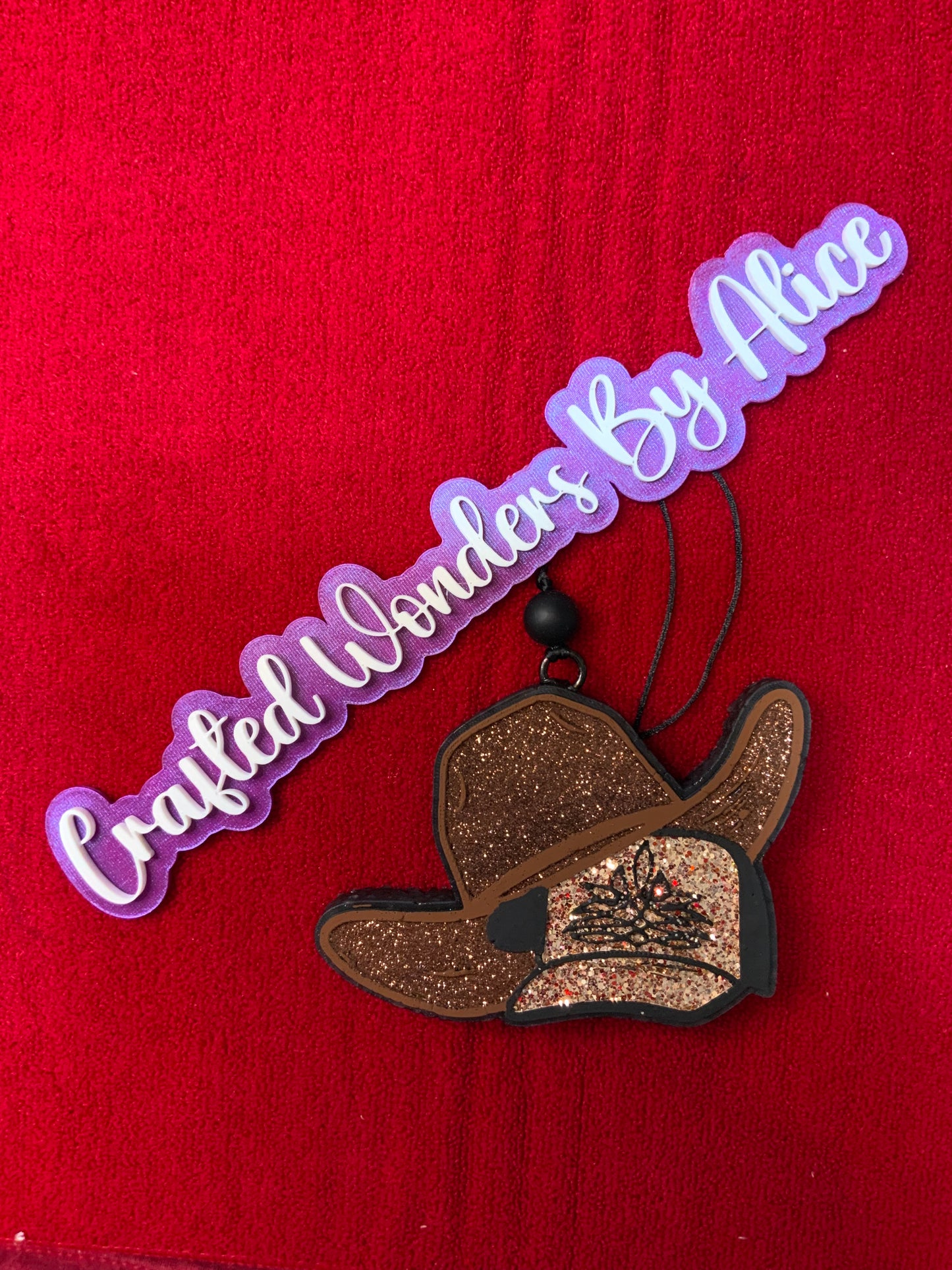 MTO {Cowboy Hat & Boot Stitched Cap} Freshie