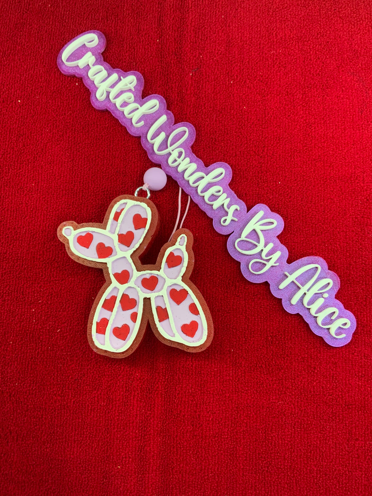 MTO {Balloon Dog With Hearts} Freshie