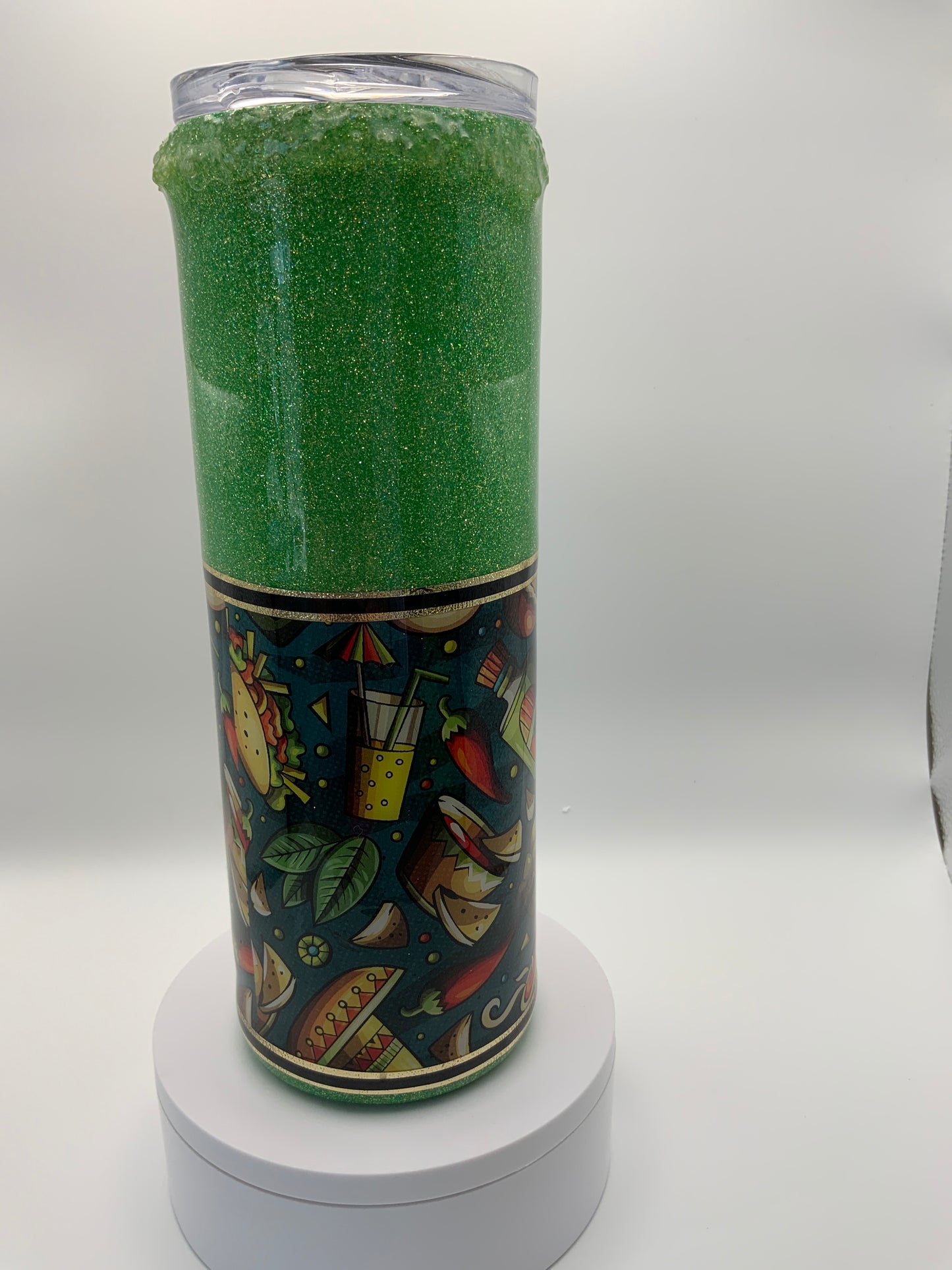 RTS {Margarita Mode All Day Every Day} 20 oz Skinny Rim Glows
