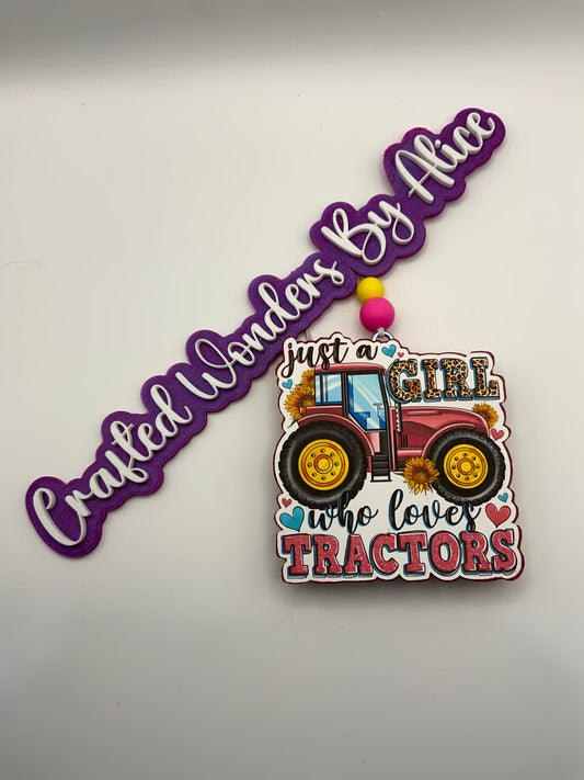 MTO {Just A Girl Who Loves Tractors} Freshie CS