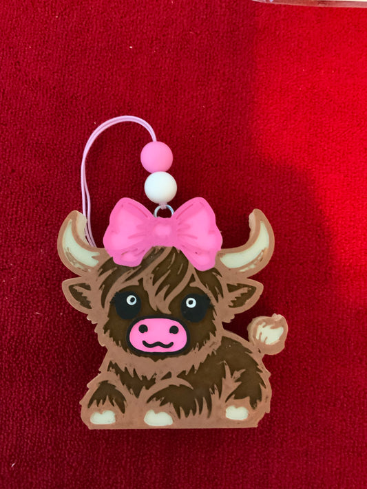 MTO {Baby Highland Laying Down} Freshie
