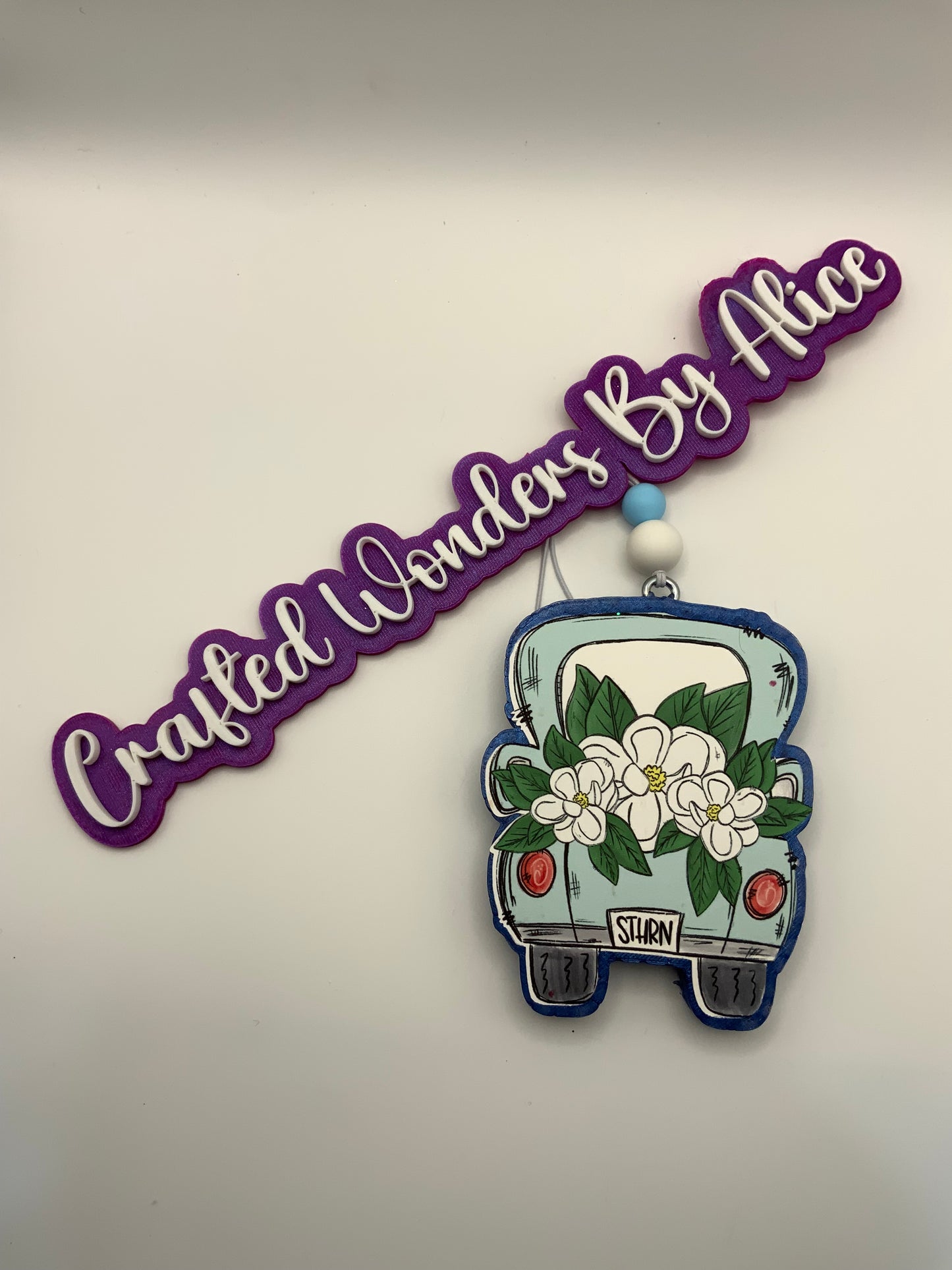 MTO {Truck With Magnolia Flowers} Freshie CS