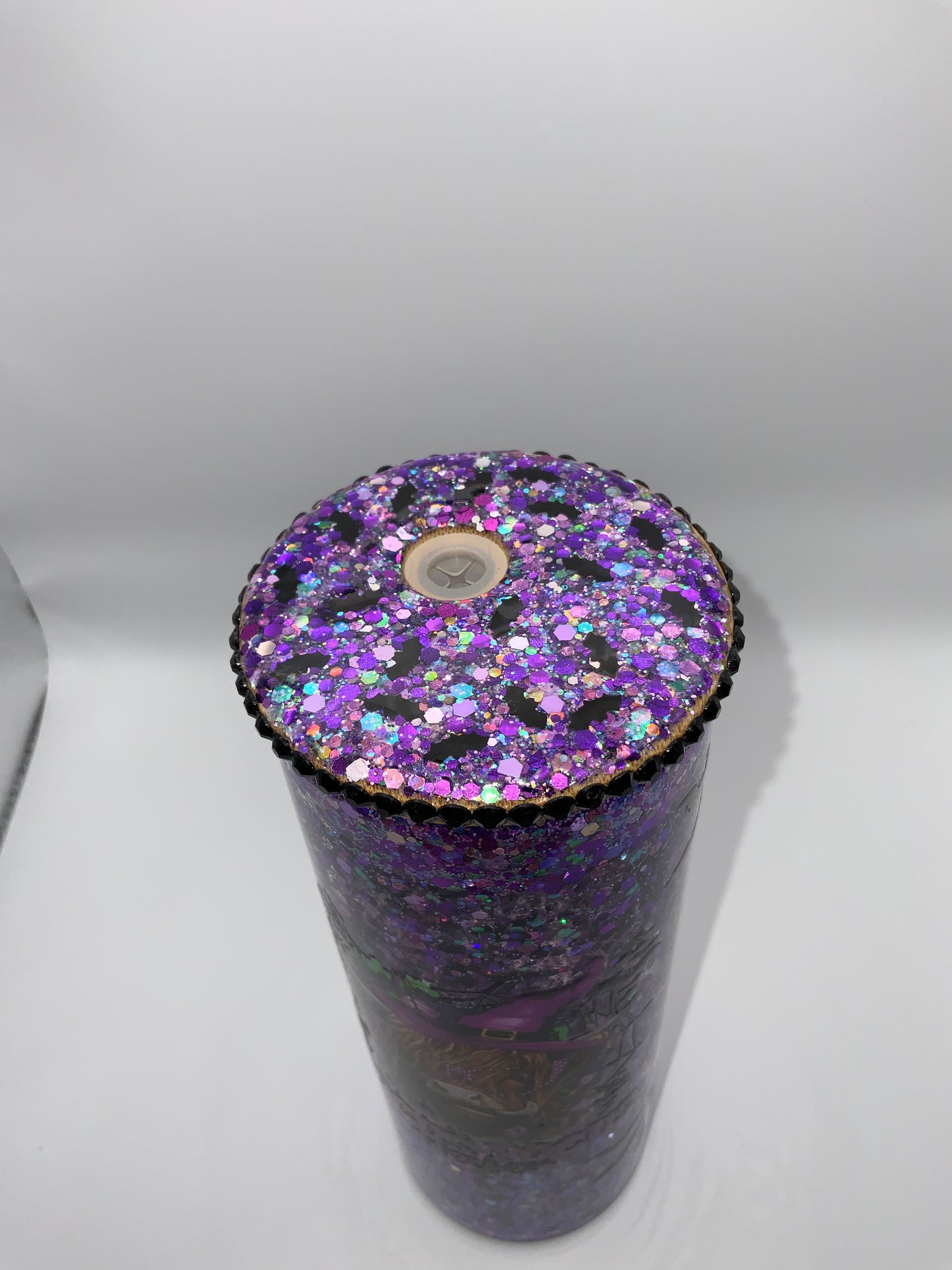 RTS {Hocus Pocus Heifer} 20oz Glass Snow Globe Rhinestone/Glittered Lid