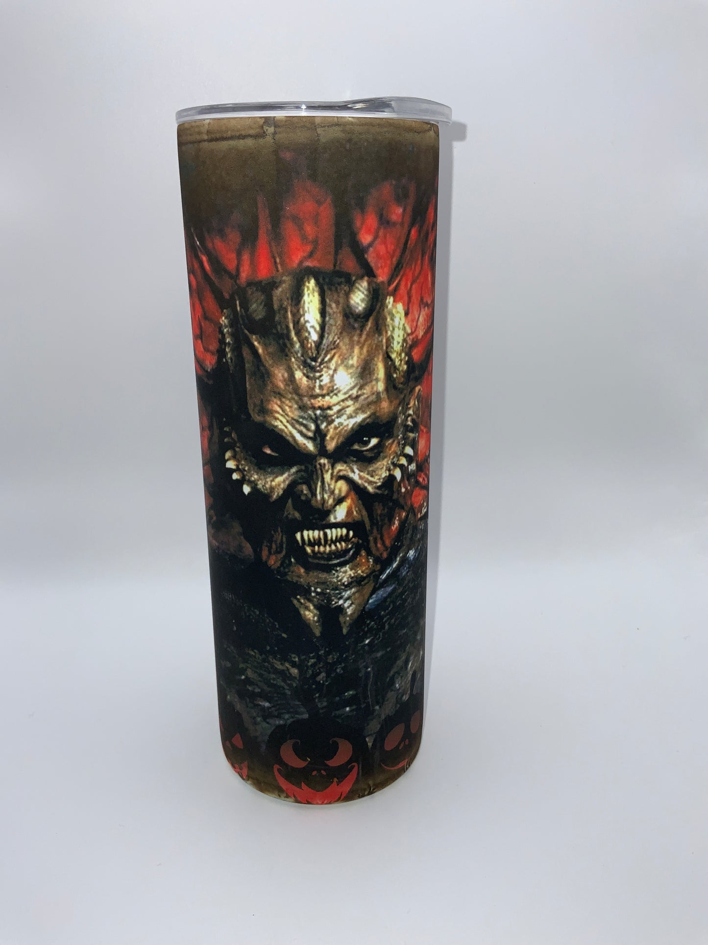 RTS {Jeepers Creepers} 20oz Skinny Glows Red