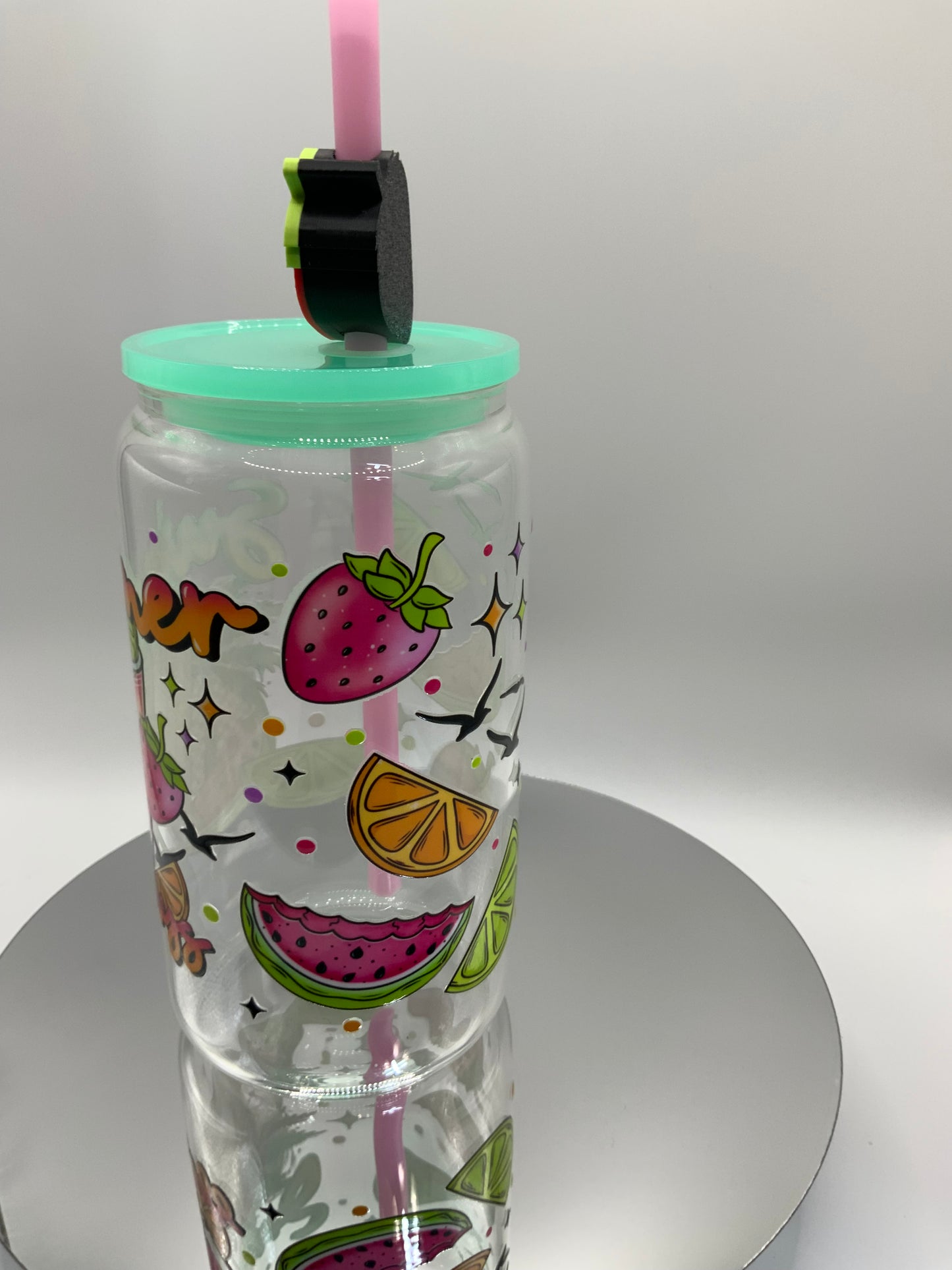 RTS {Summer Days} 16 oz Glass Cup