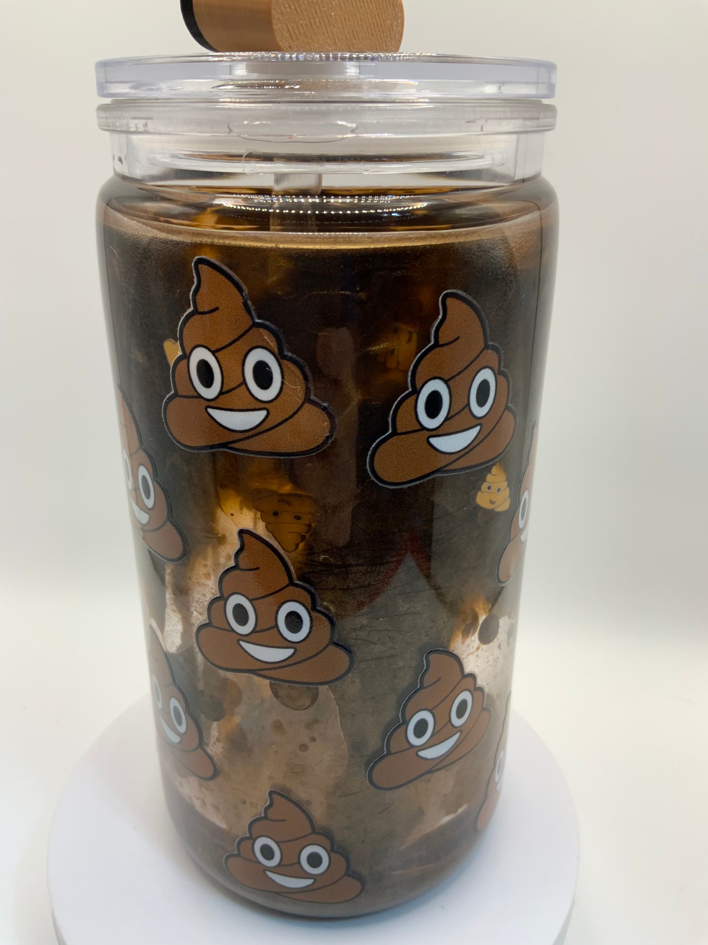 RTS {Poop Acrylic Lava Snow Globe Cup} 16 oz