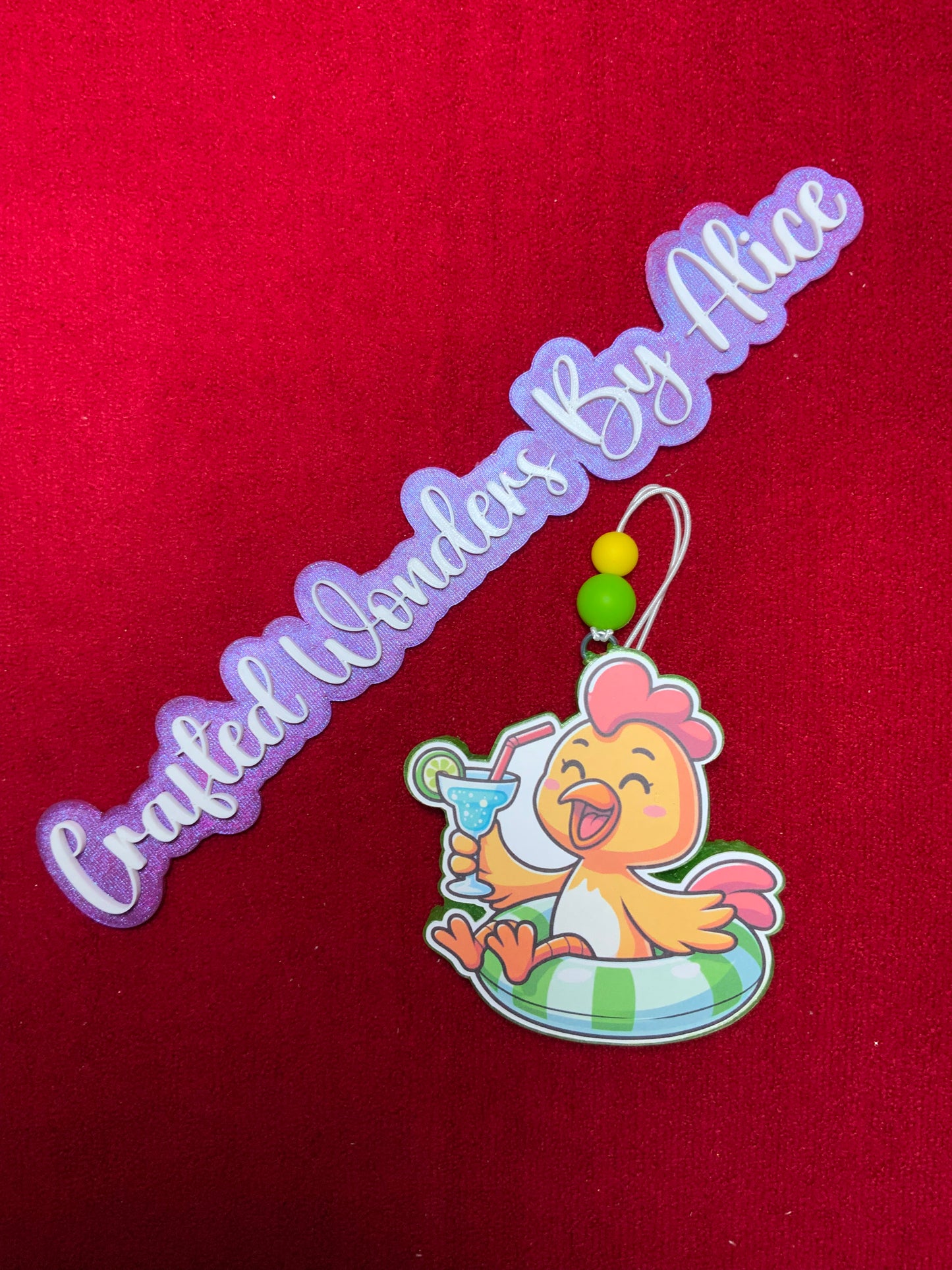 MTO {Chicken On A Floaty} Freshie CS