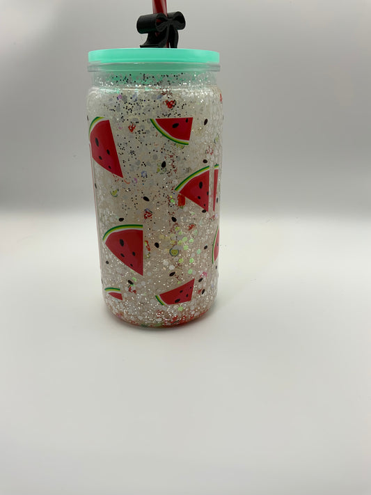 RTS Glass Snow Globe {Kindness Is Like Watermelon Margarita} 16 oz