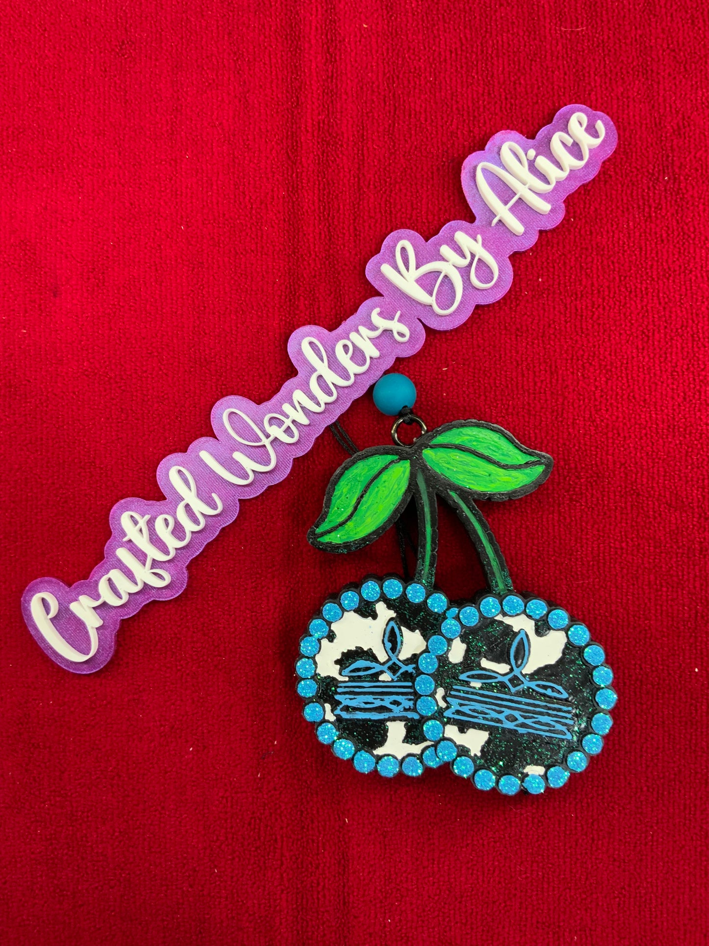 MTO {Cherries With Boot Stitch} Freshie