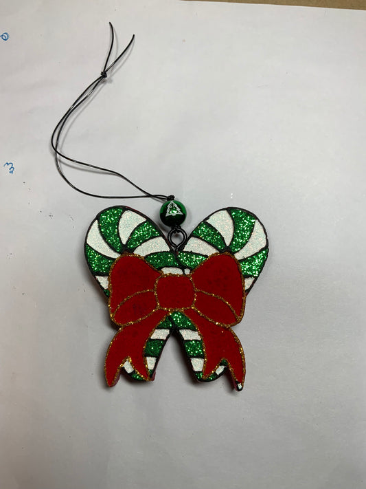 MTO {Candy Cane with Bow} Freshie