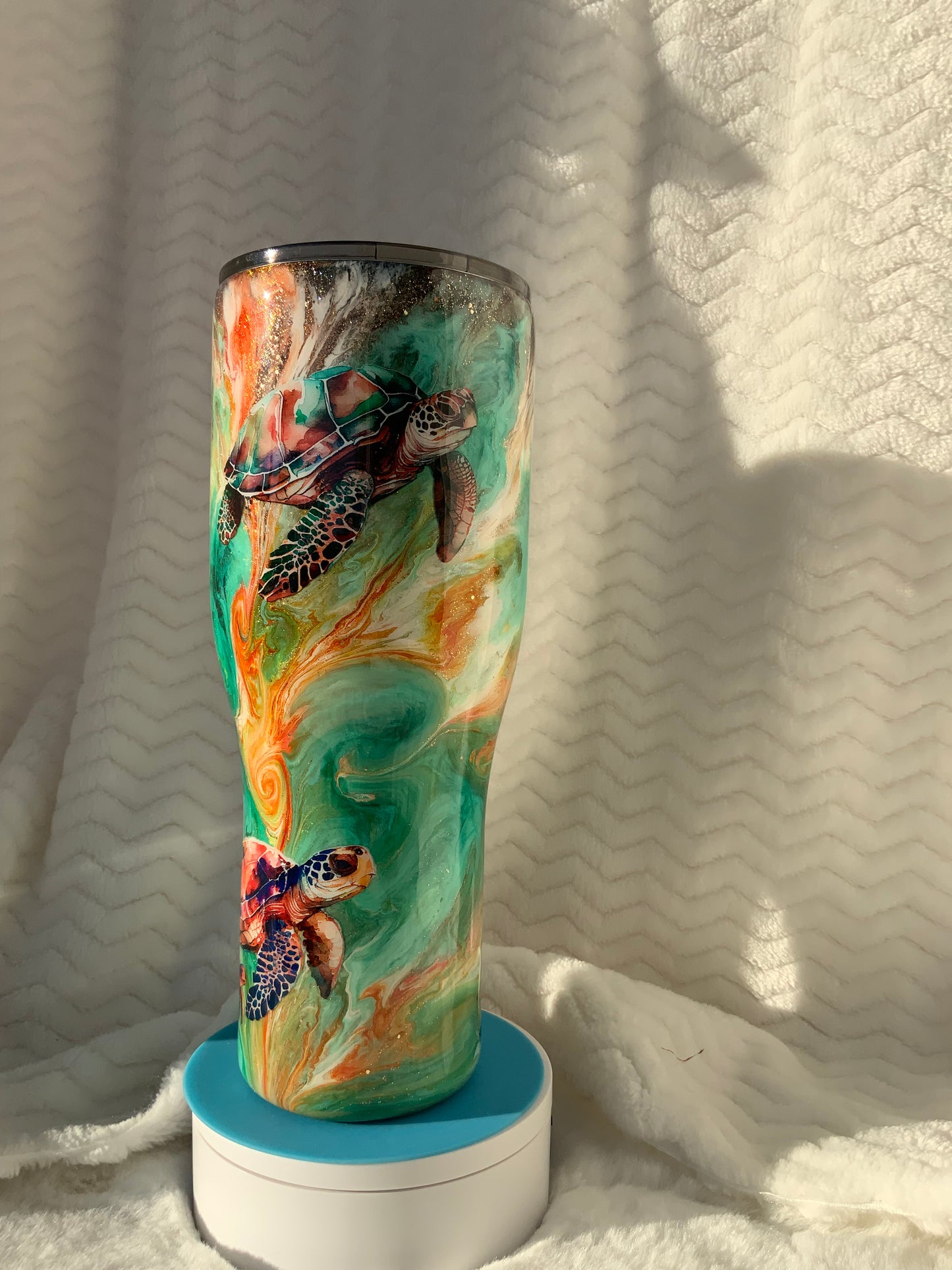 RTS {Under The Sea} 40 oz Skinny Mica