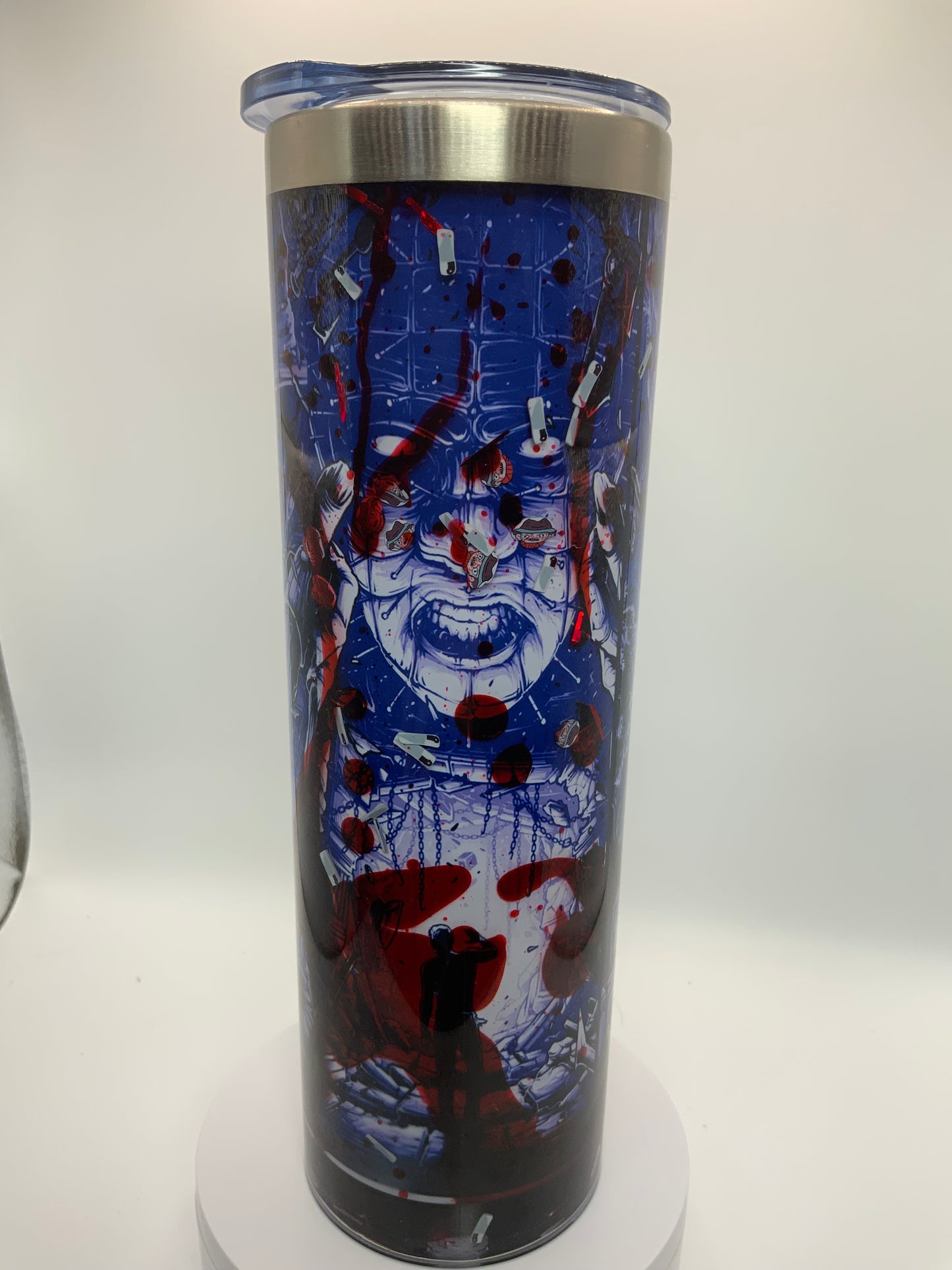 RTS {Freddy, Jason, Hell raiser} 20 oz Stainless Steel Snow Globe Cup