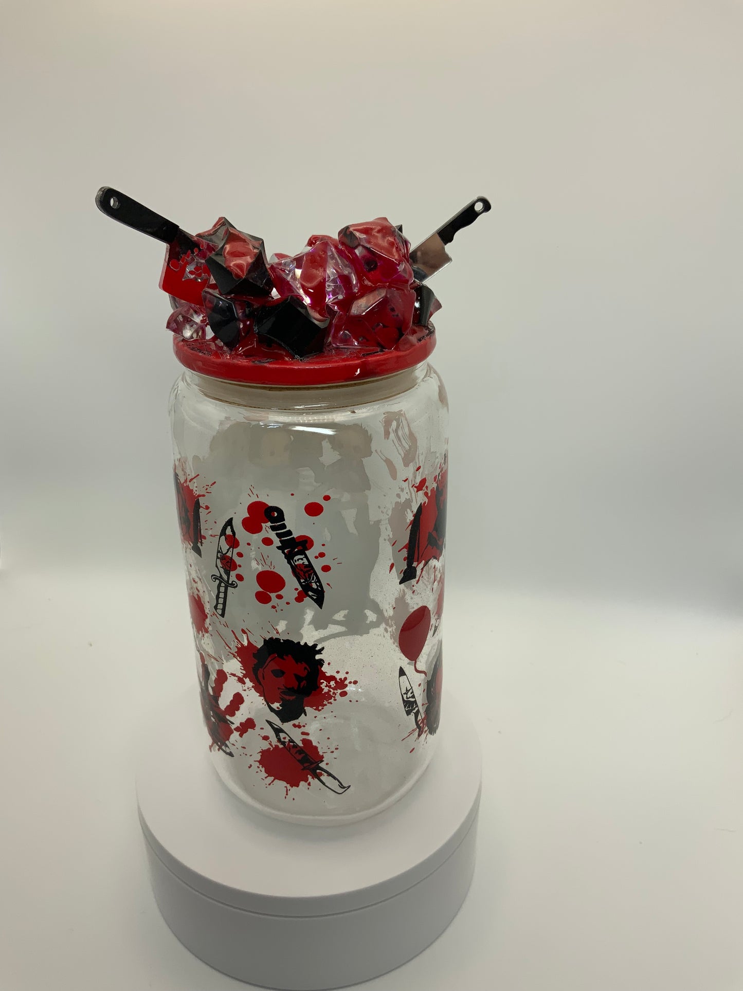 RTS {Halloween Babies} 16 oz Glass Cup