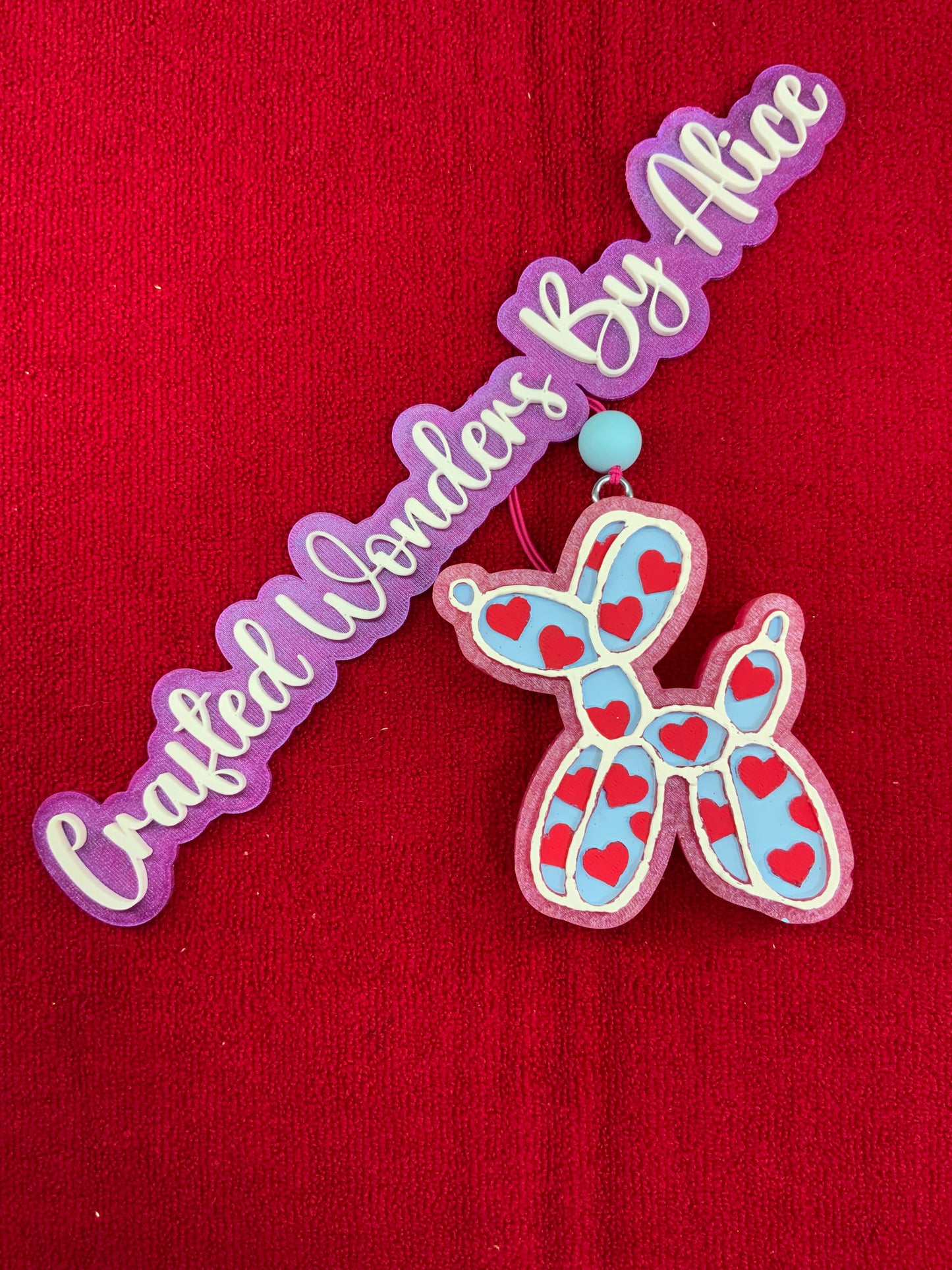 MTO {Balloon Dog With Hearts} Freshie