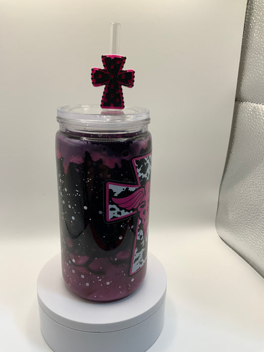 RTS { Nurse Acrylic Lava Snow Globe Cup} 16 oz