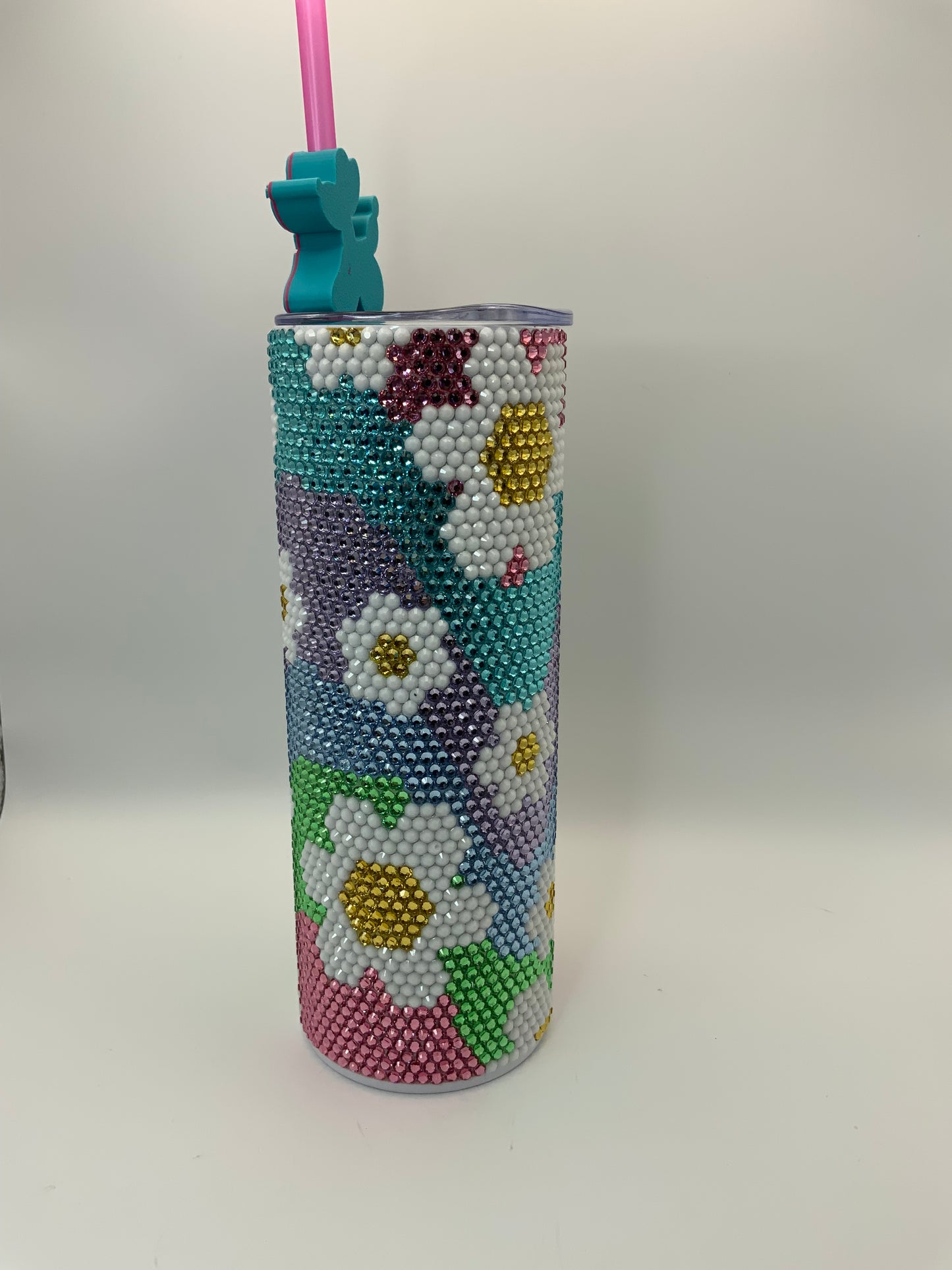 RTS {Rhinestone Daisy} 20 oz Skinny