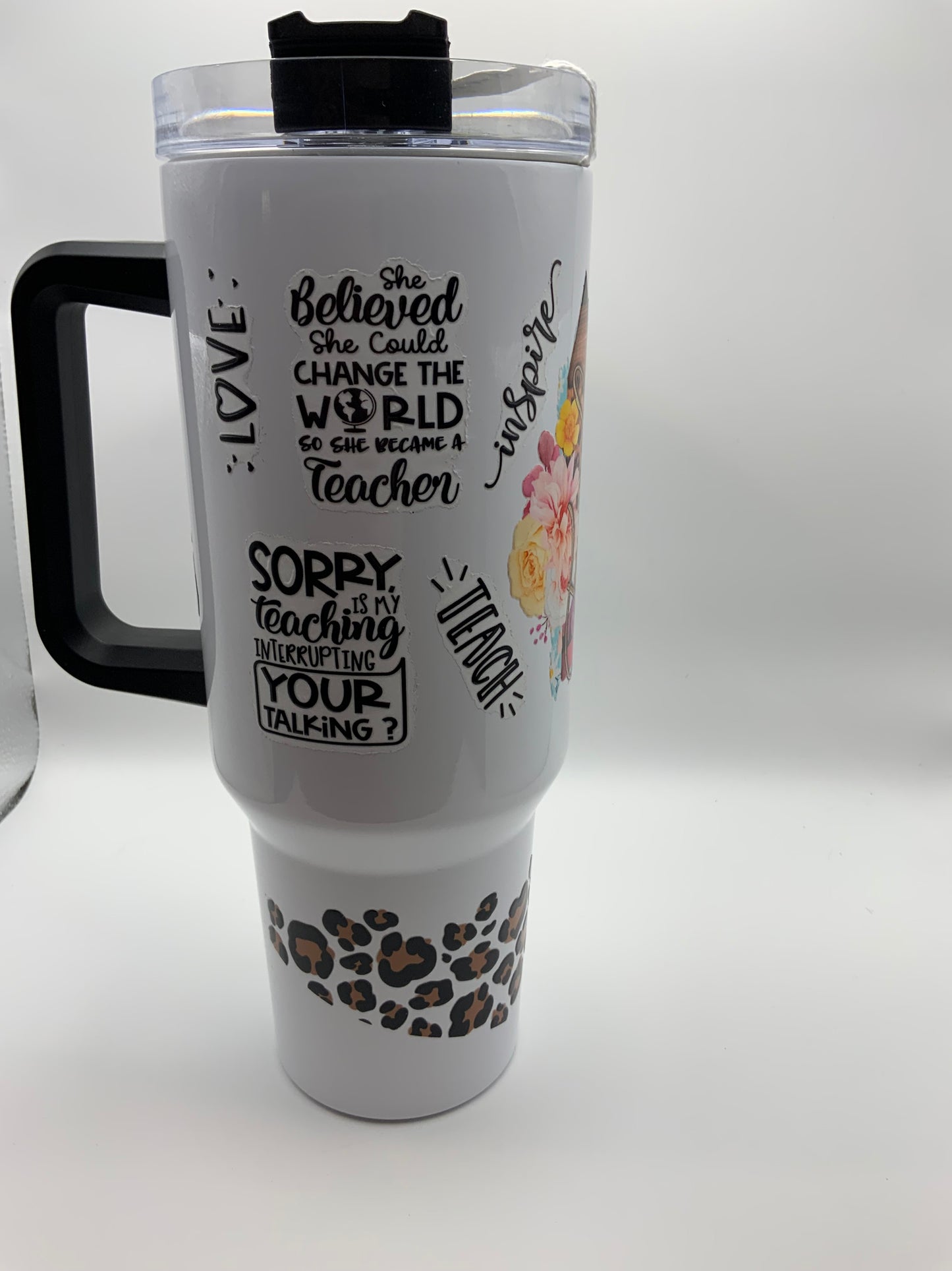 RTS {Teacher Black Handle} 40 oz