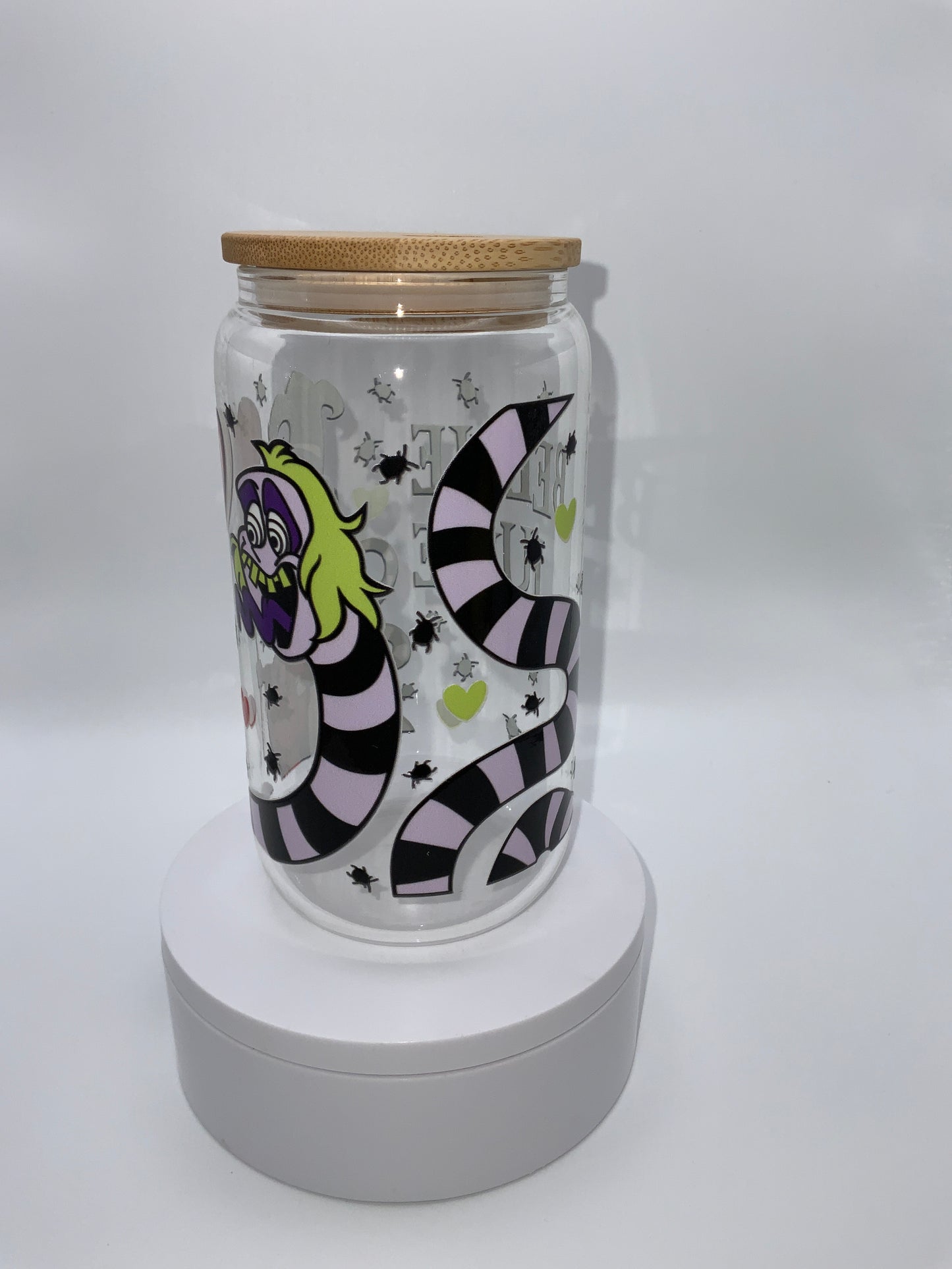 RTS {Beetle Juice} 16 oz Glass Cup