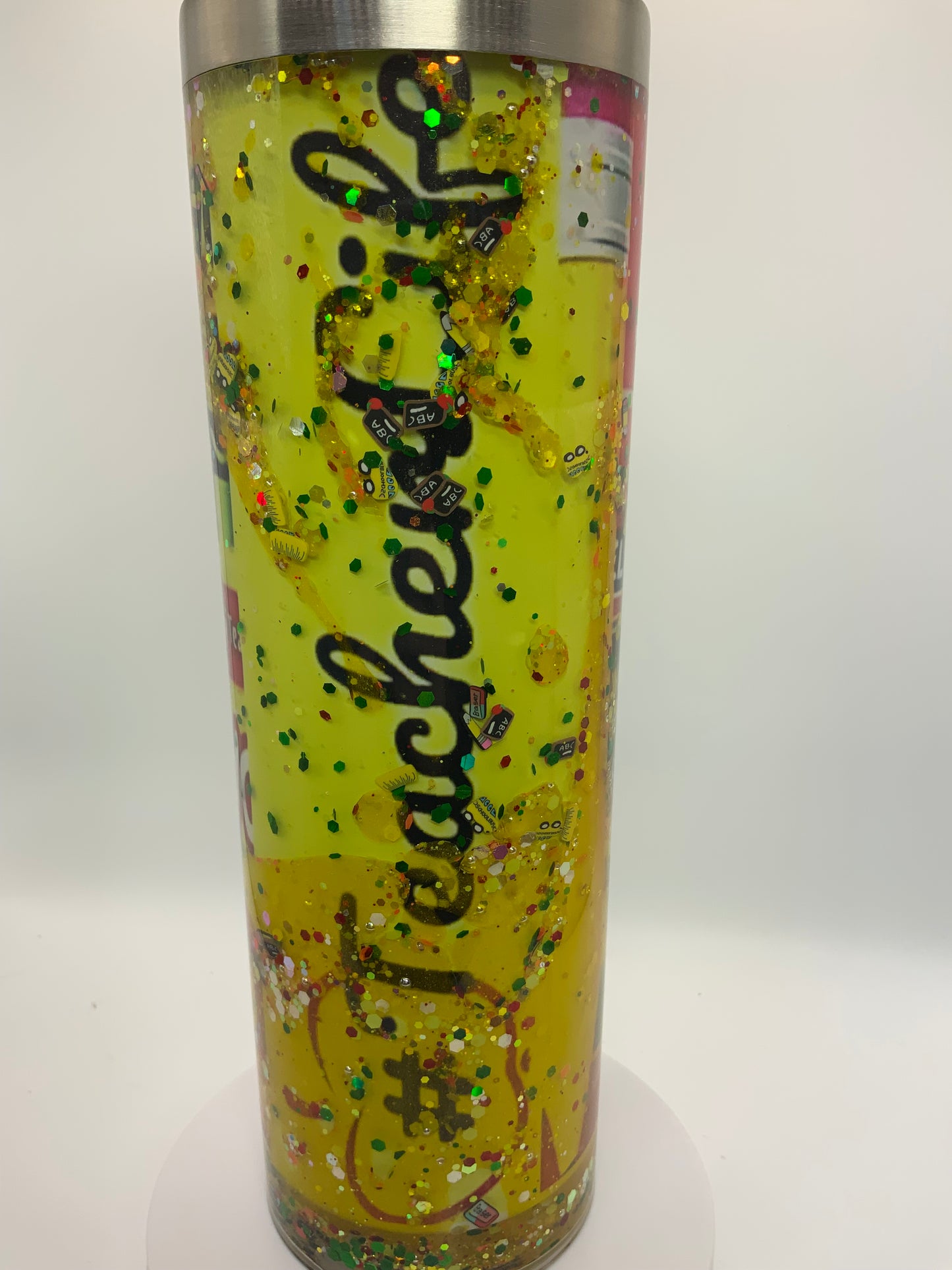 RTS {Teacher} 20 oz Snow Globe Cup With Handle