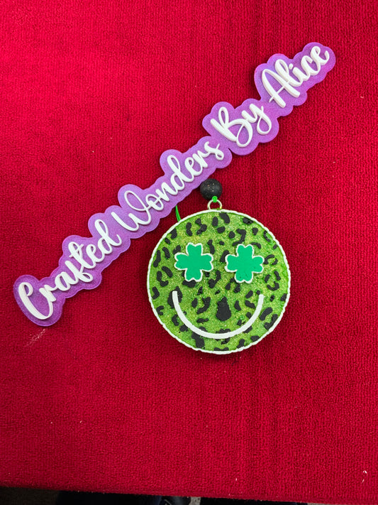 MTO {Smiley Face With Shamrock Eyes} Freshie