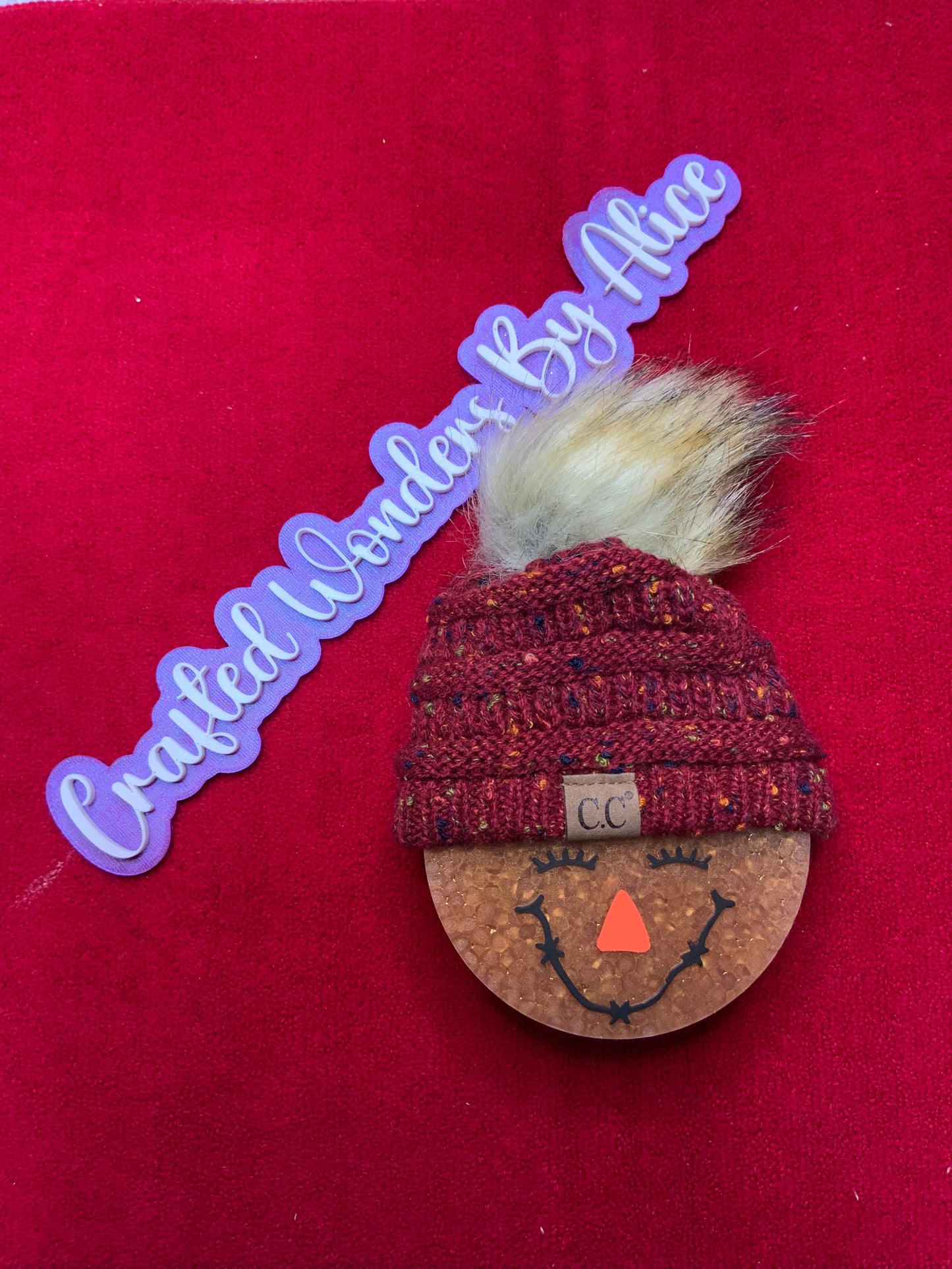 MTO {Beanie Scarecrow} Freshie Turns into a Key chain