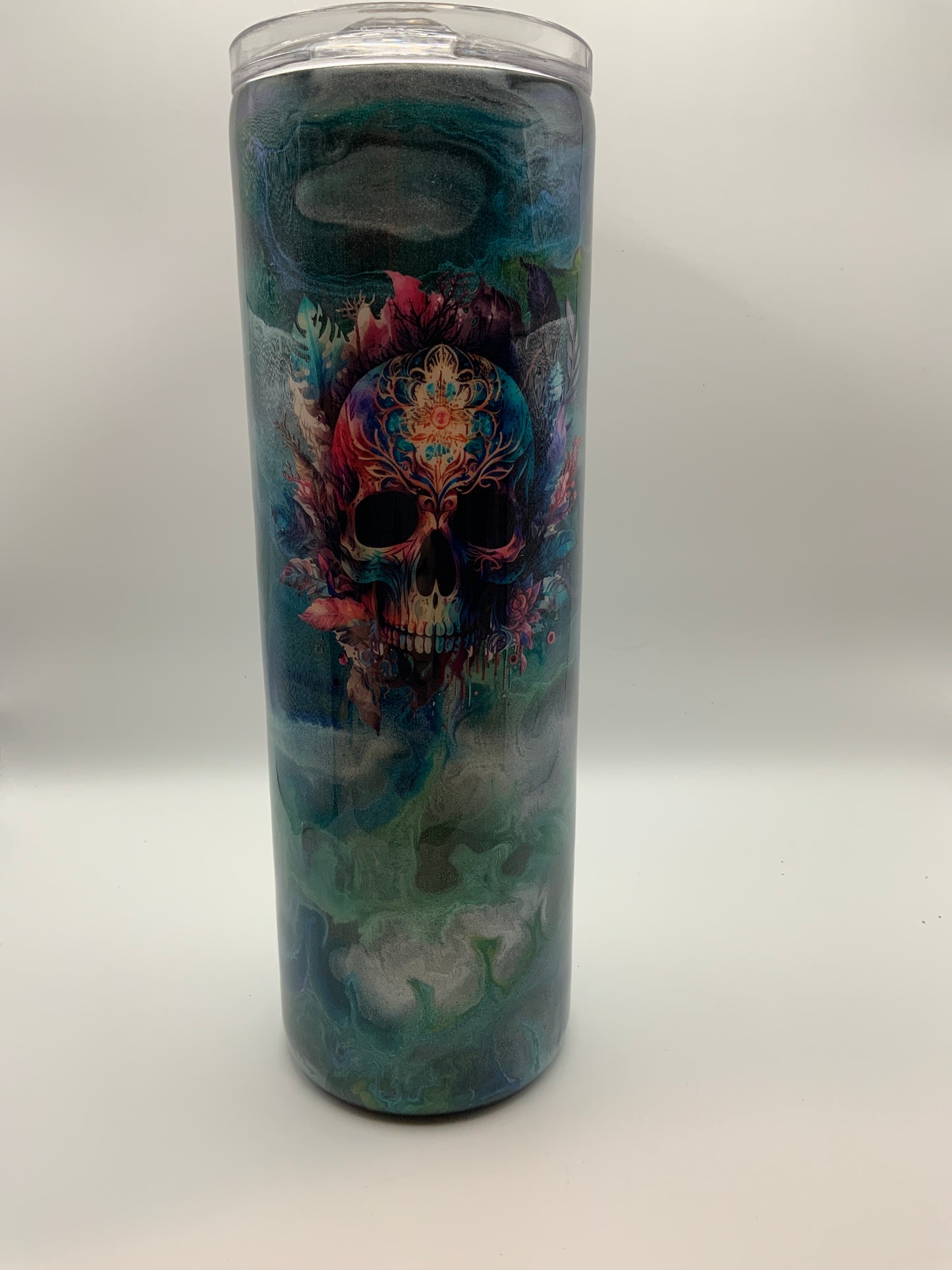 RTS Mica  {Skulls} 30 oz skinny