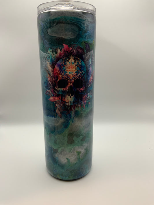 RTS Mica  {Skulls} 30 oz skinny