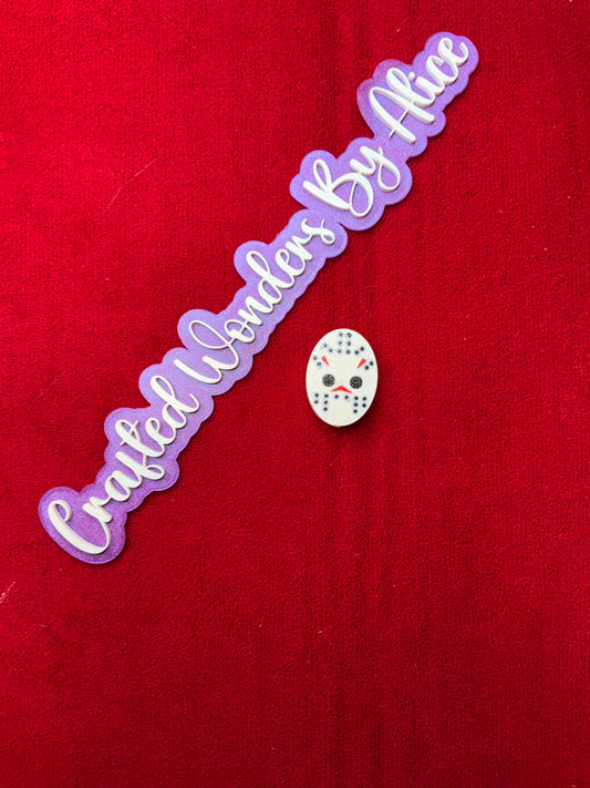 RTS {Halloween Jason} Straw Topper
