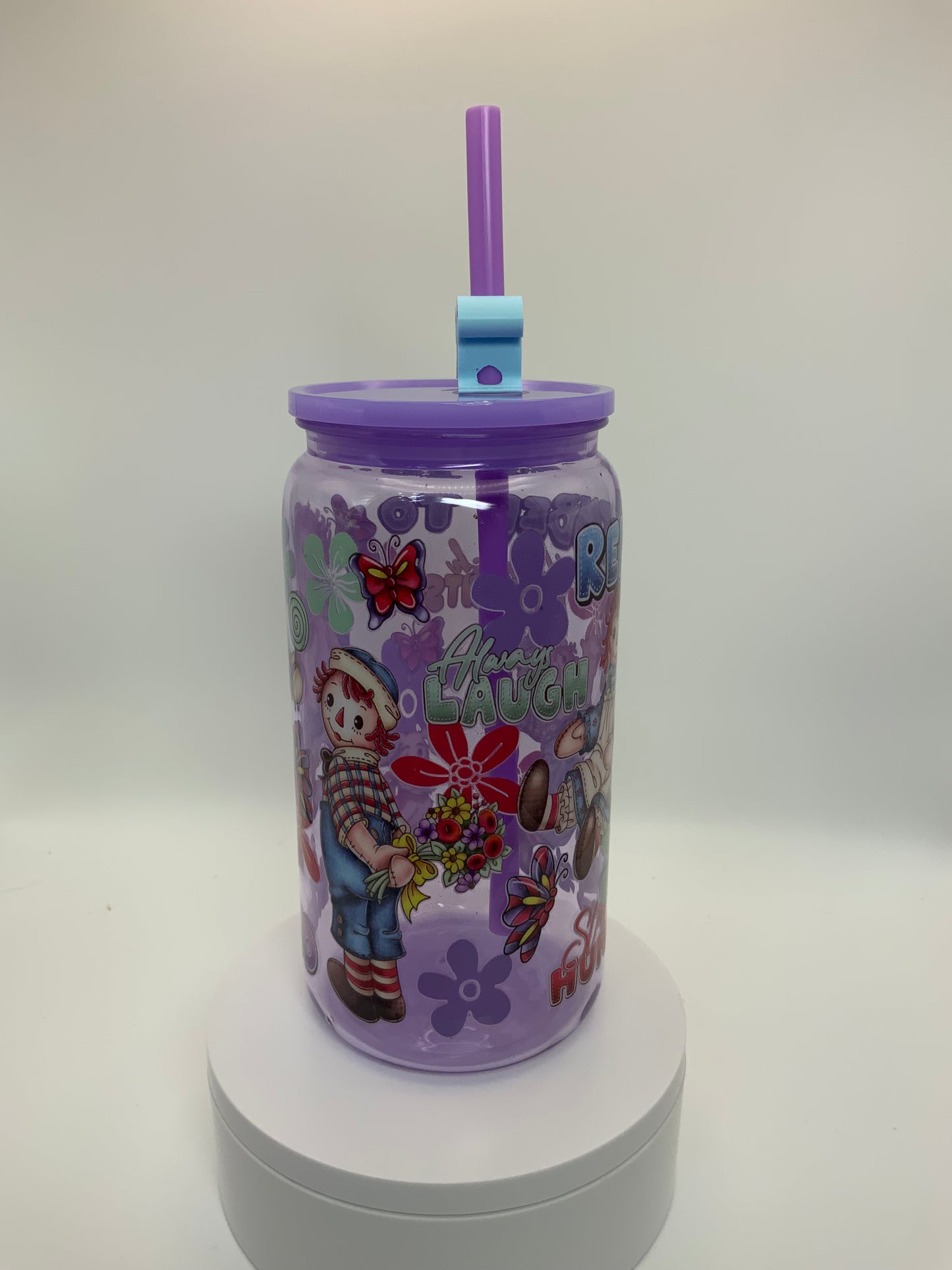 RTS {Raggedy Ann and Andy Doll} 16 oz Acrylic Cup