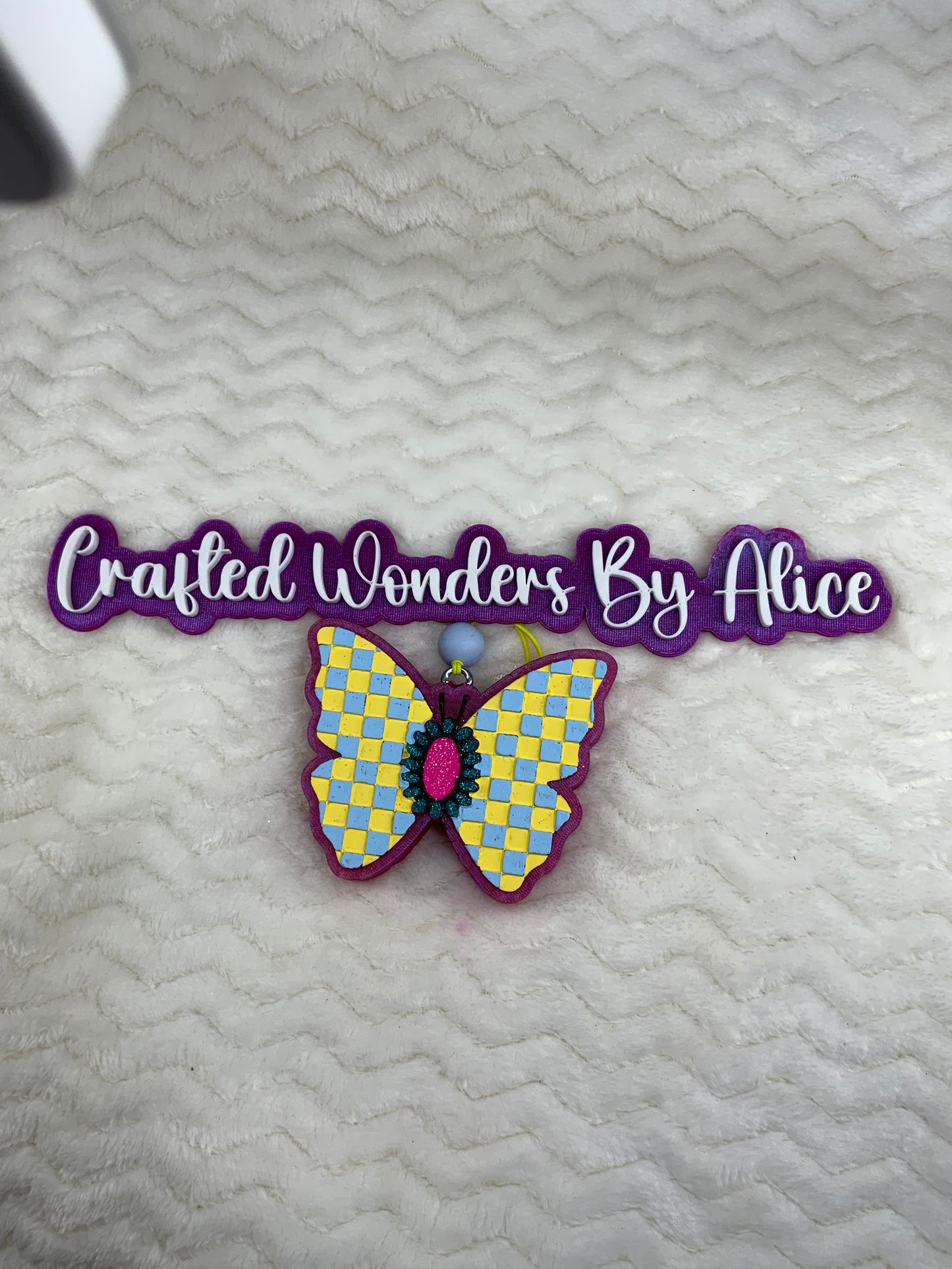 MTO {Checkered Butterfly} Freshie