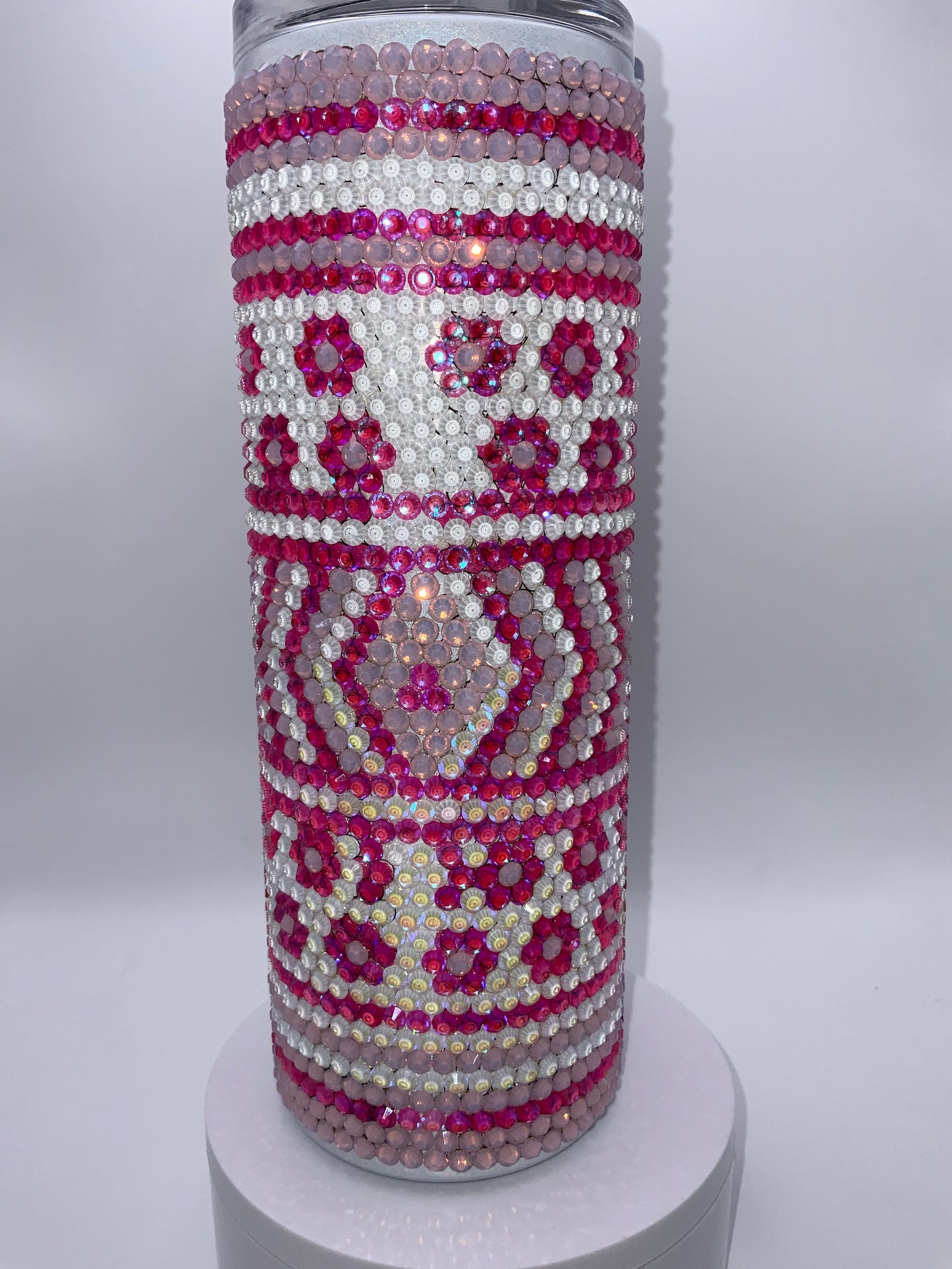 RTS {Aztec/Pink Flowers} Rhinestone 20 oz