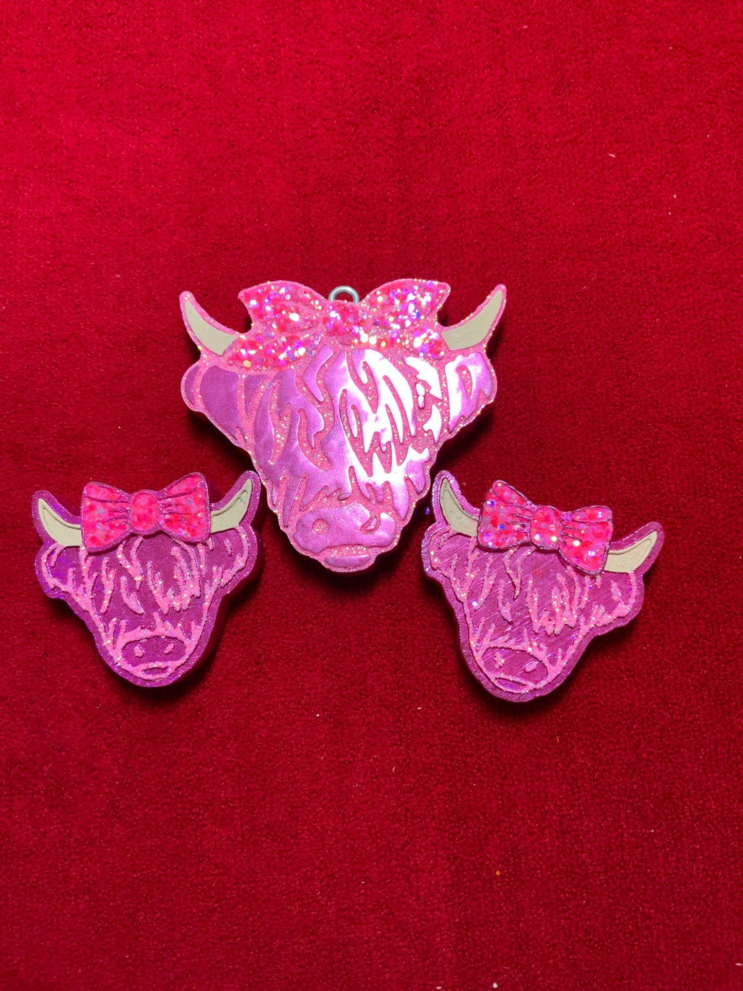 MTO {Highland Cow with Vent Clips} Freshie