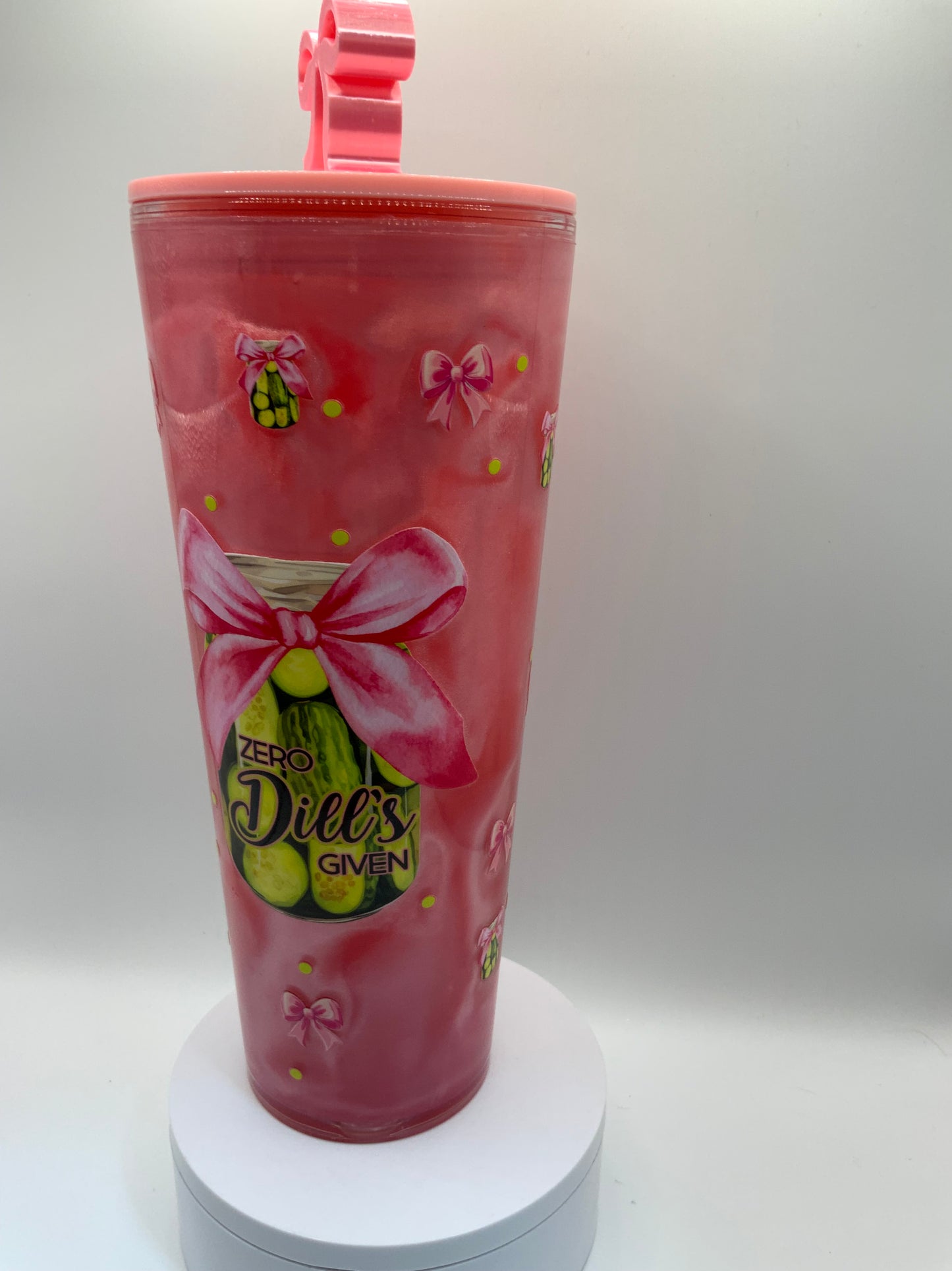 RTS {Zero Dills Given} 24 oz Cat Eye Snow Globe Cup