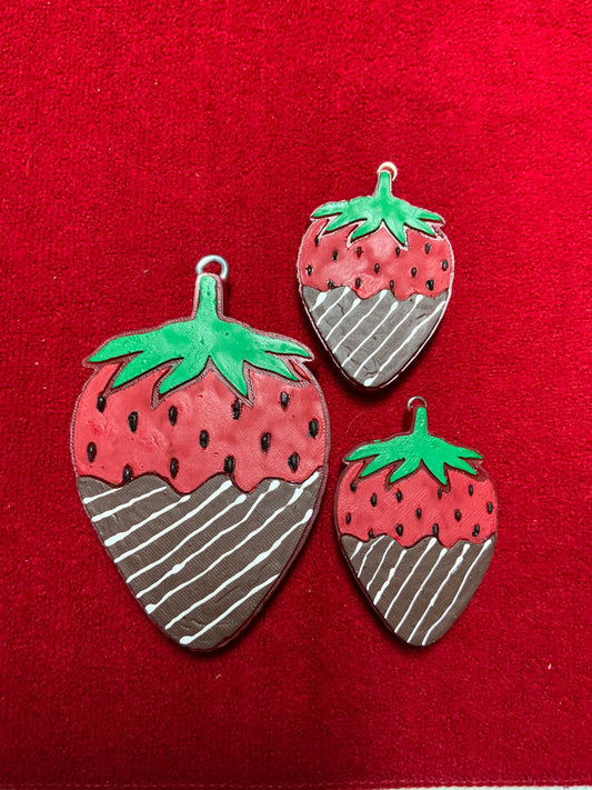 MTO {Chocolate Strawberries Vent Clip Set} Freshie