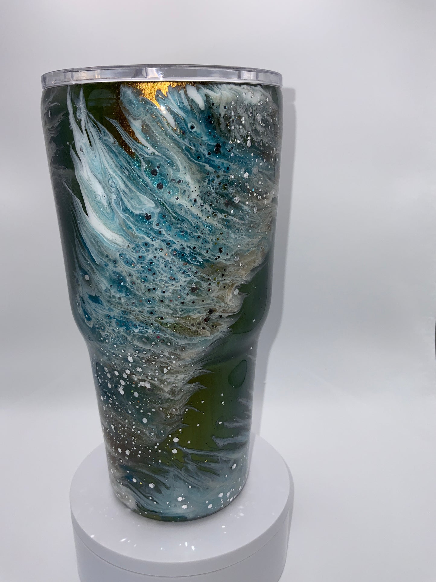 RTS {Blue,Tan & White} 30 oz Curve