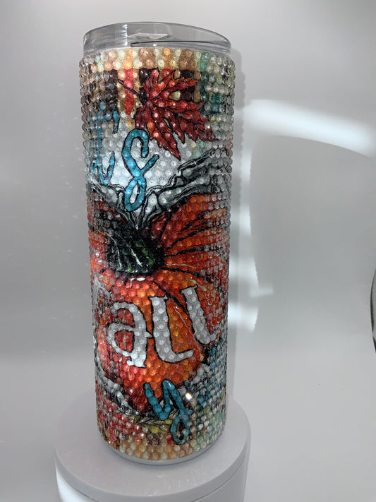 RTS {It’s Fall Y’all} Rhinestone 20 oz Skinny